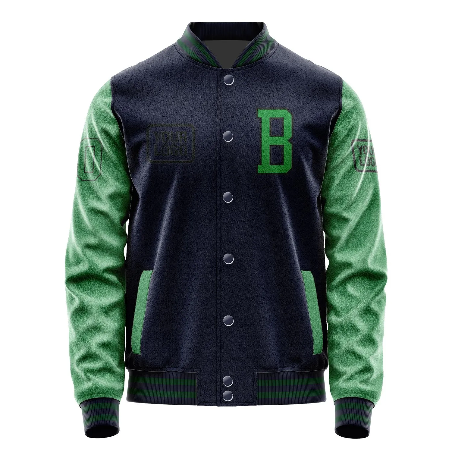 Custom Navy Emerald Green Jacket sold by Tailorly product image thumbnail 2