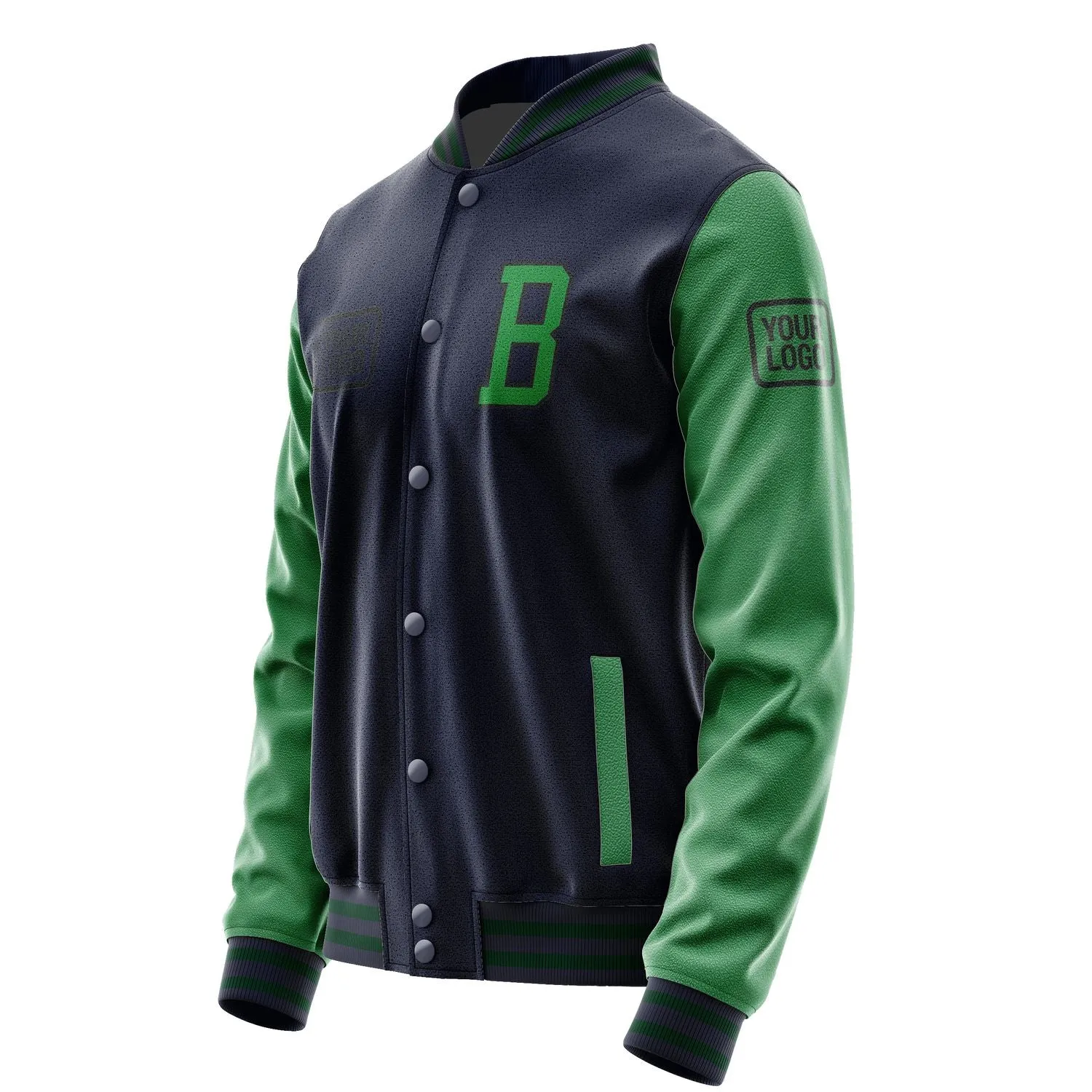 Custom Navy Emerald Green Jacket sold by Tailorly product image thumbnail 3