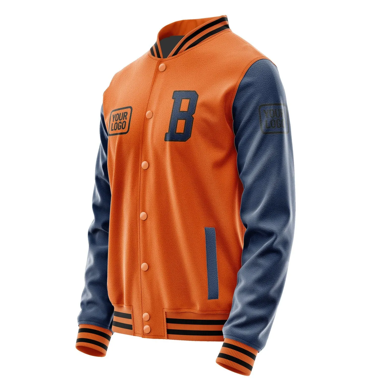 Custom Orange Blue Jacket sold by Tailorly product image thumbnail 3