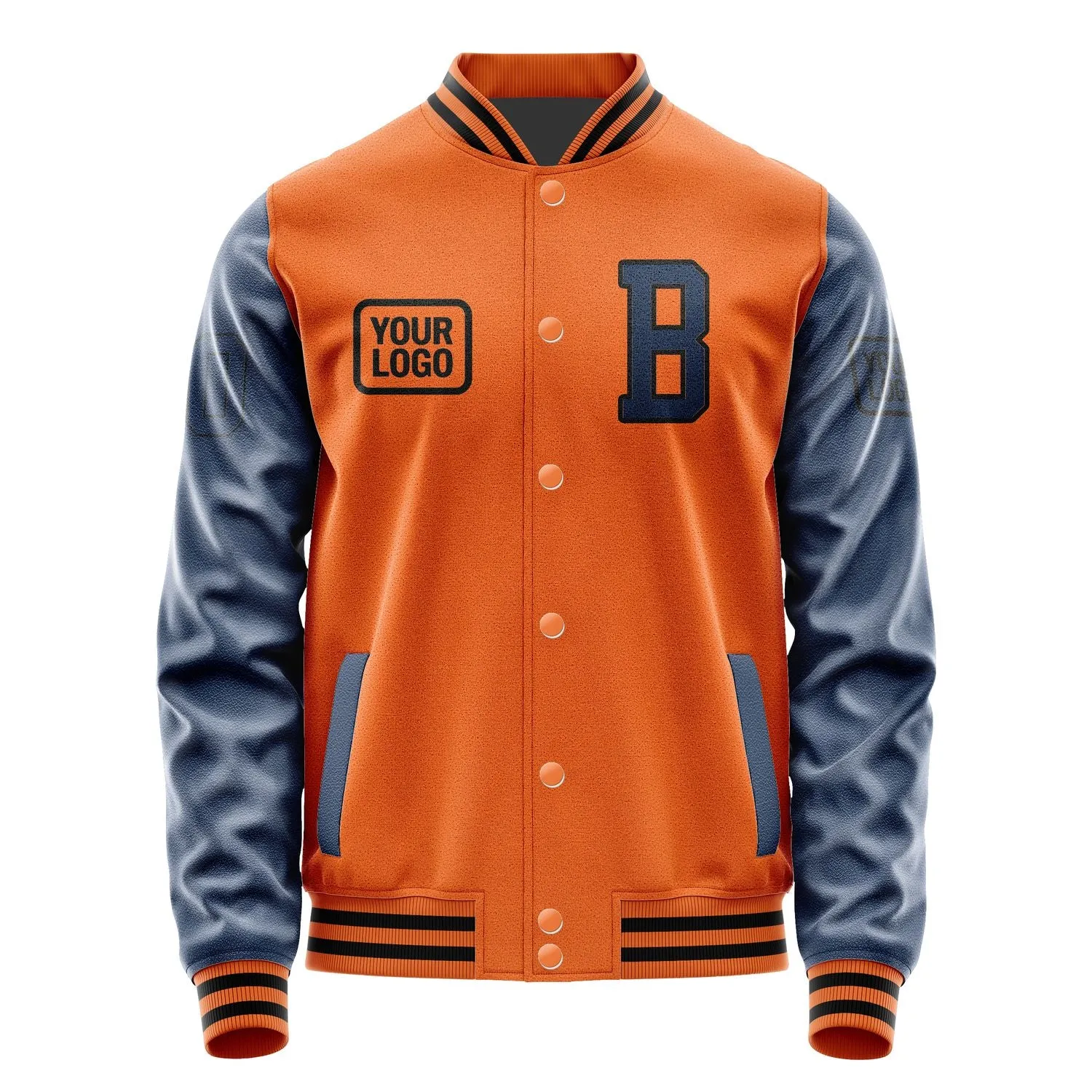 Custom Orange Blue Jacket sold by Tailorly product image thumbnail 2
