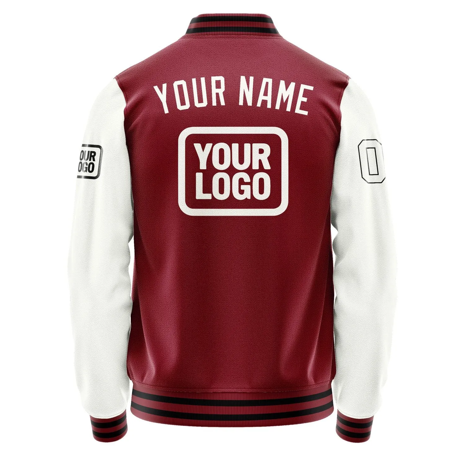 Custom Crimson Red White Jacket sold by Tailorly product image thumbnail 4