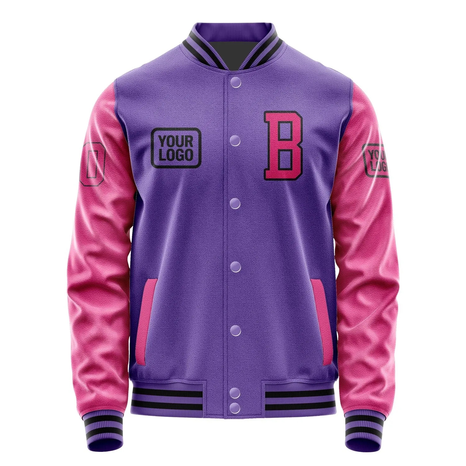 Custom Light Purple Pink Jacket sold by Tailorly product image thumbnail 2