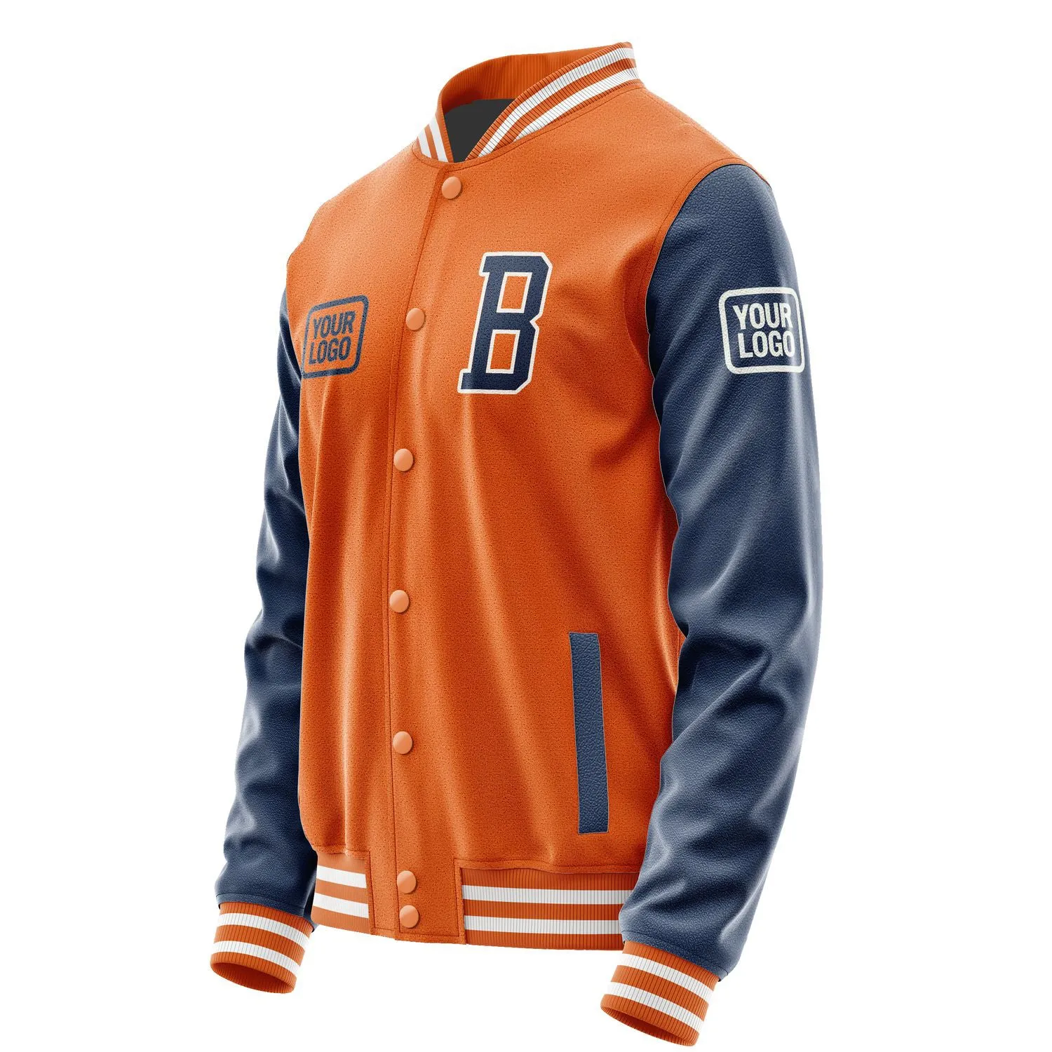Custom Orange Blue Jacket sold by Tailorly product image thumbnail 3