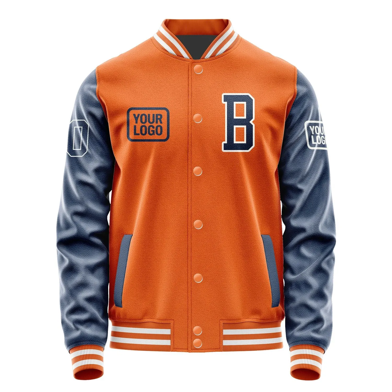 Custom Orange Blue Jacket sold by Tailorly product image thumbnail 2