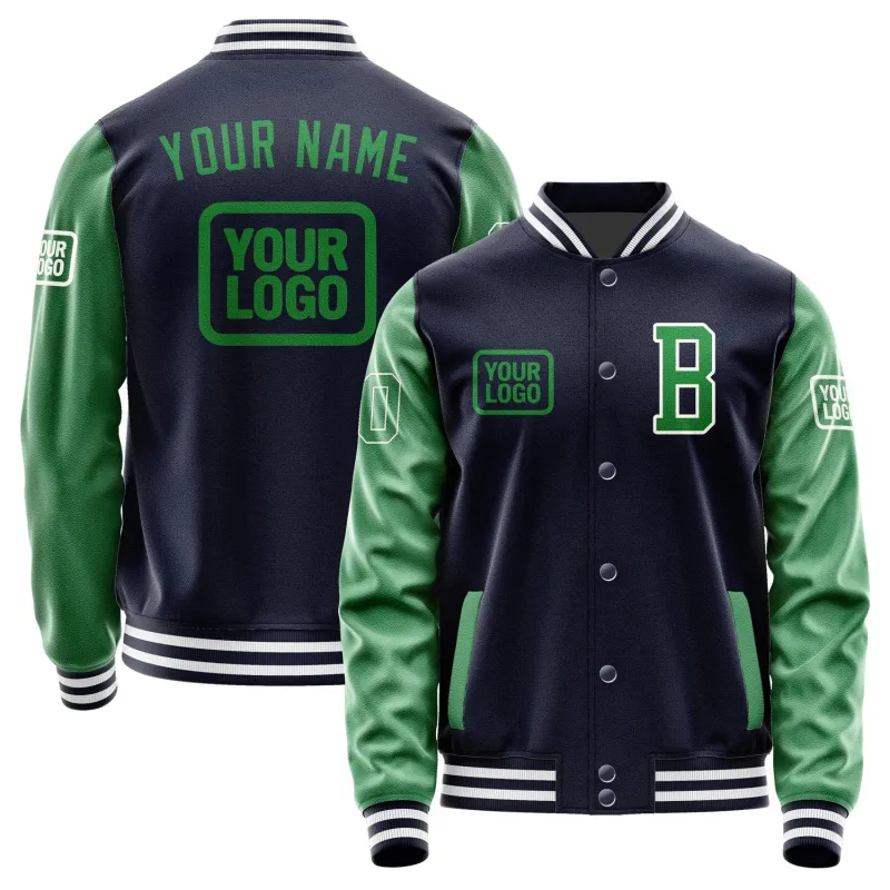 Custom Navy Emerald Green Jacket sold by Tailorly