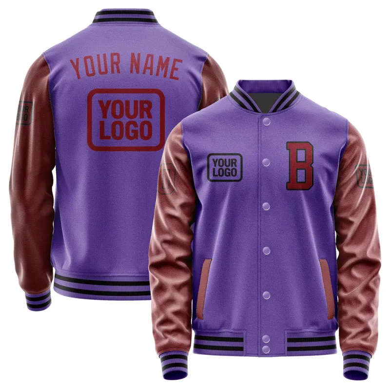 Custom Light Purple Crimson Red Jacket sold by Tailorly