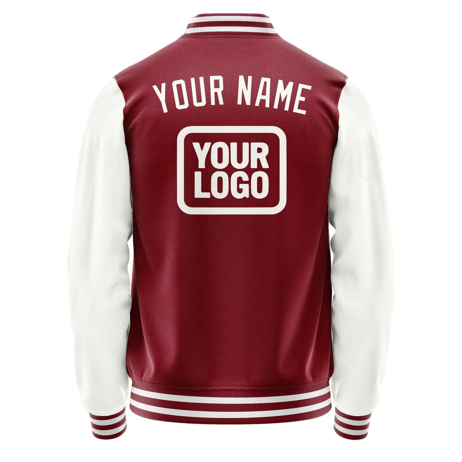 Custom Crimson Red White Jacket sold by Tailorly product image thumbnail 4