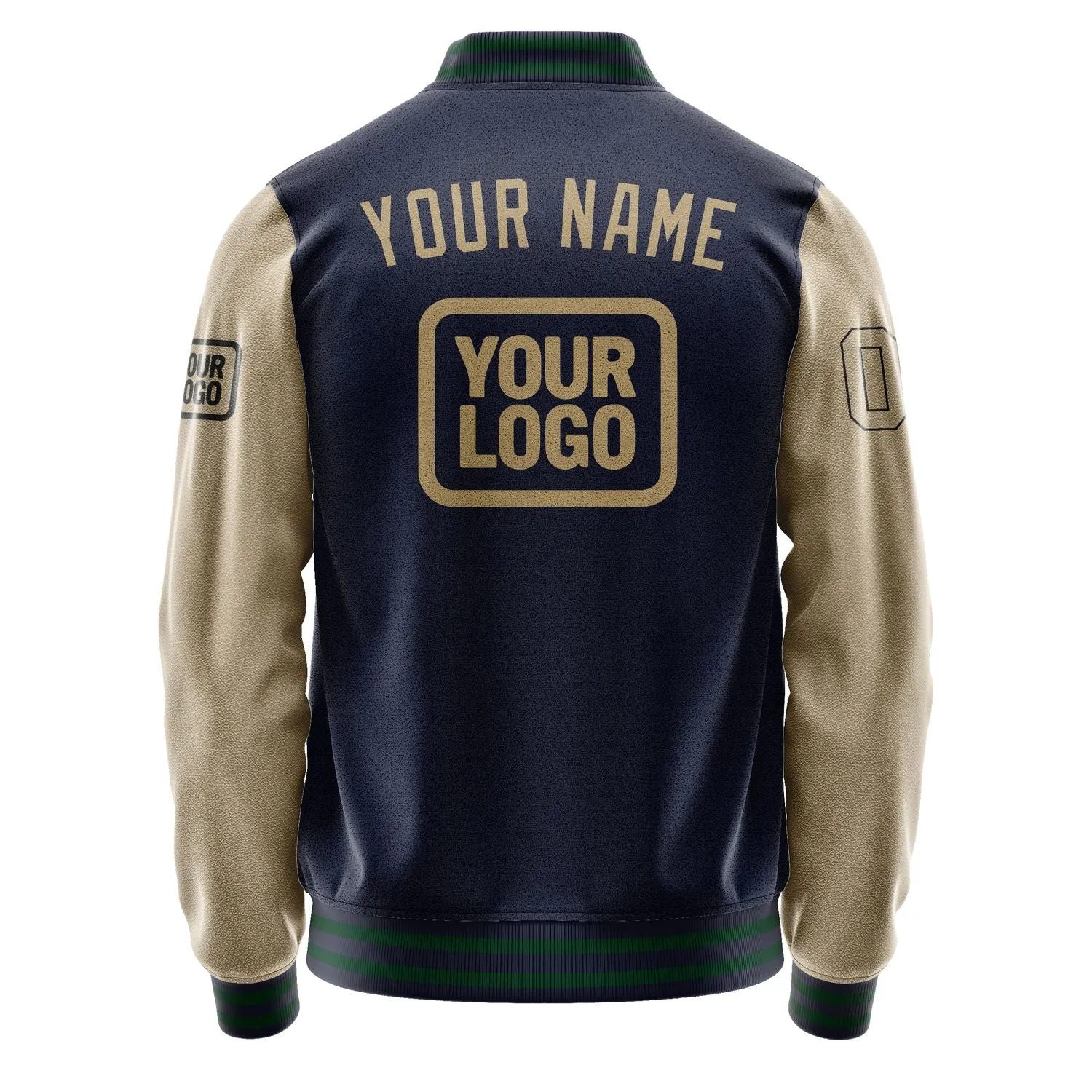 Custom Navy Light Khaki Jacket sold by Tailorly product image thumbnail 4