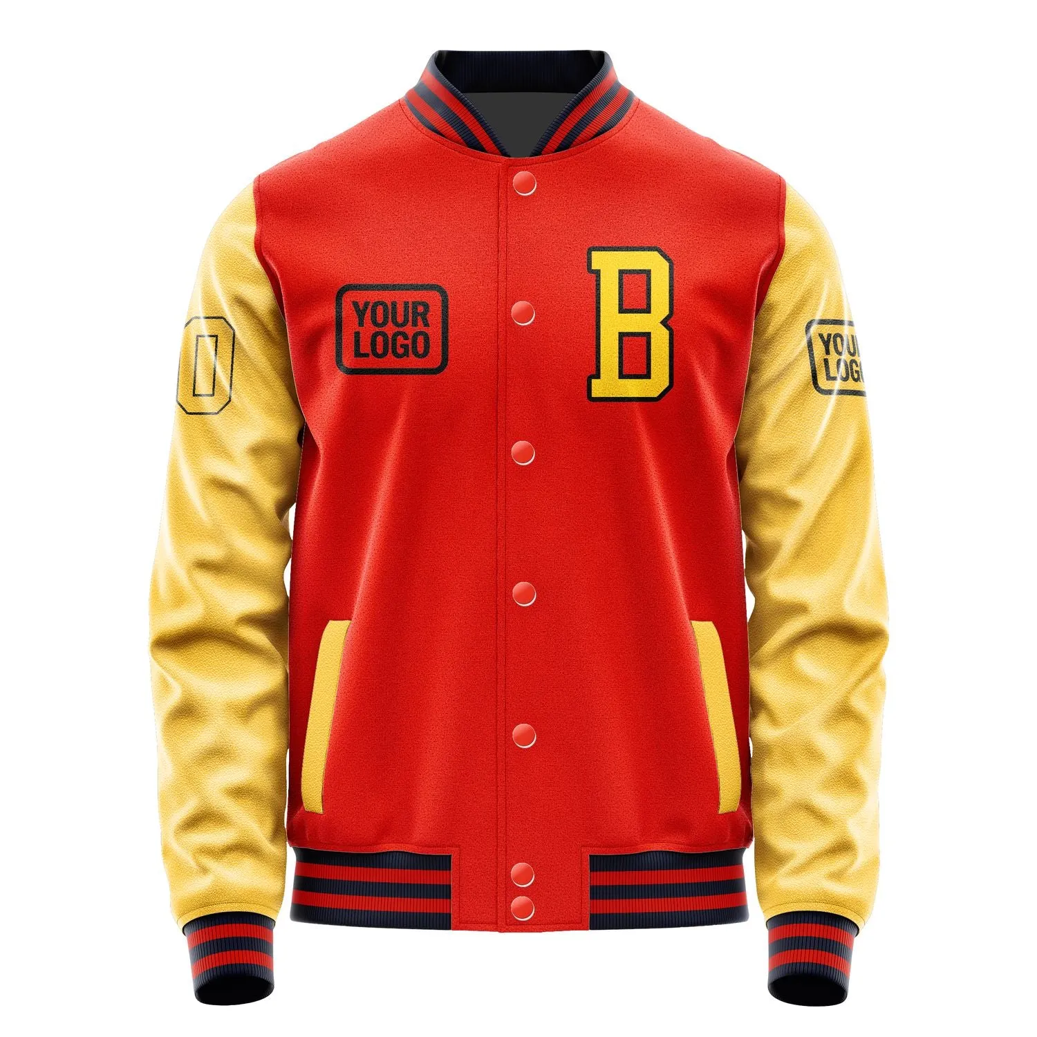 Custom Orange Red Gold Jacket sold by Tailorly product image thumbnail 2