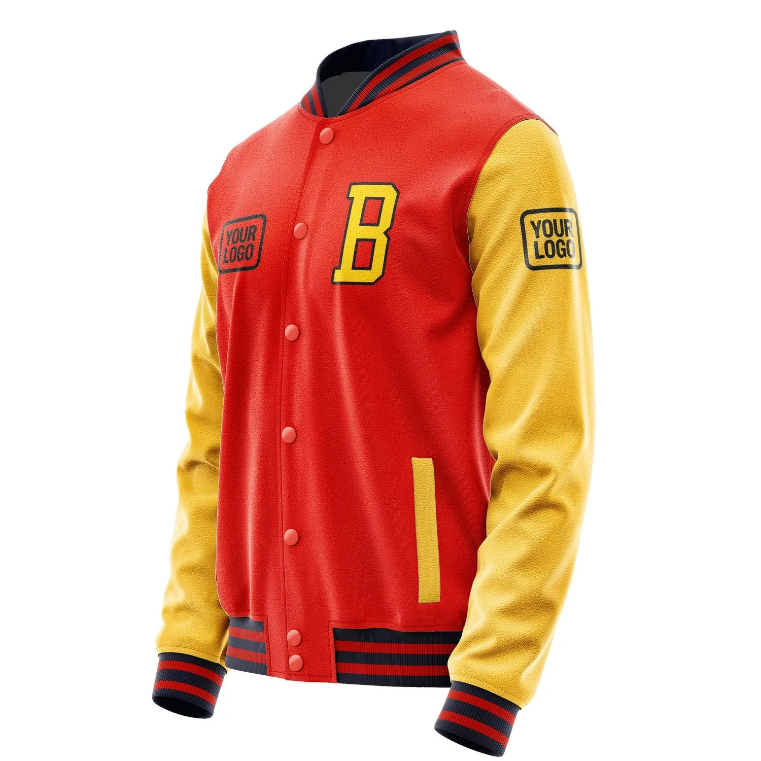 Custom Orange Red Gold Jacket sold by Tailorly product image thumbnail 3