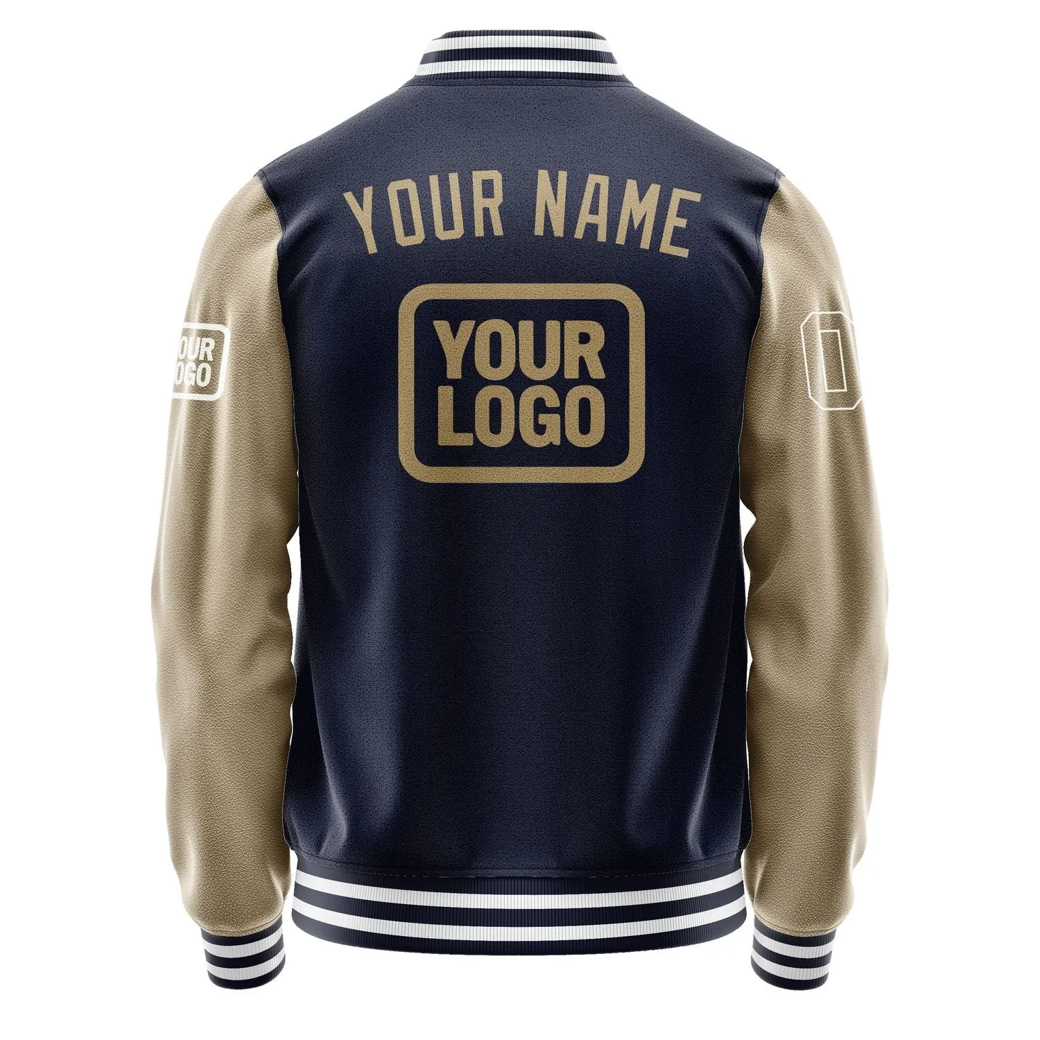 Custom Navy Light Khaki Jacket sold by Tailorly product image thumbnail 4