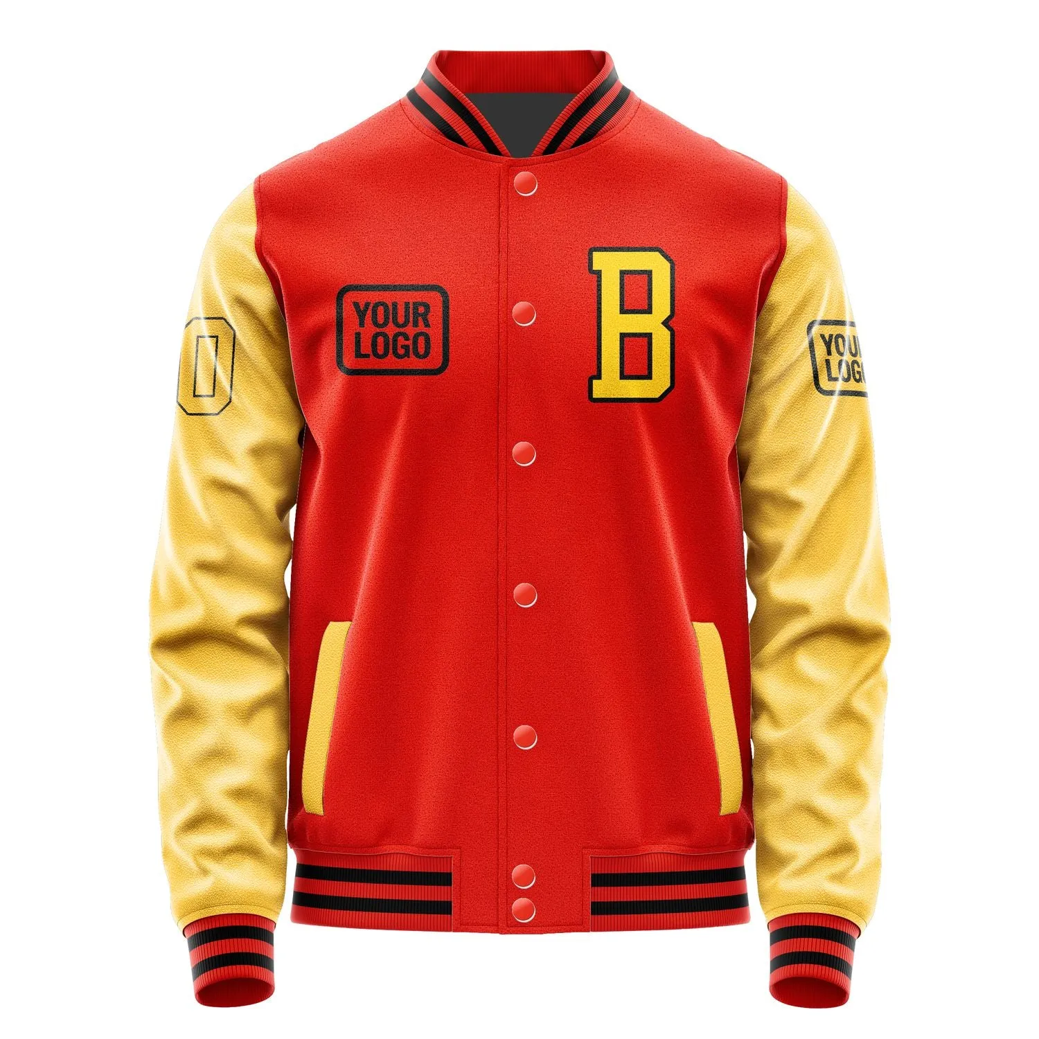 Custom Orange Red Gold Jacket sold by Tailorly product image thumbnail 2