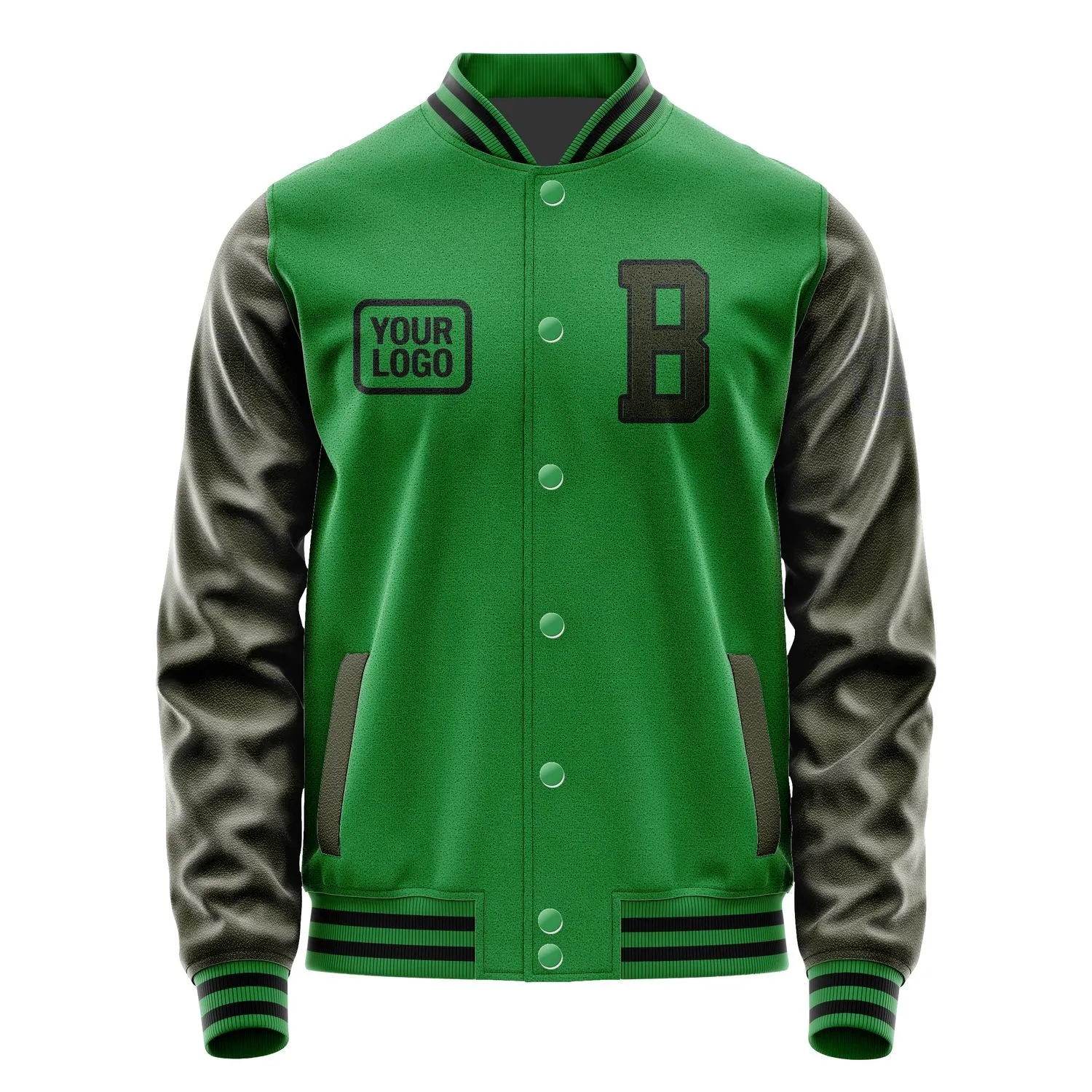 Custom Emerald Green Olive Jacket sold by Tailorly product image thumbnail 2