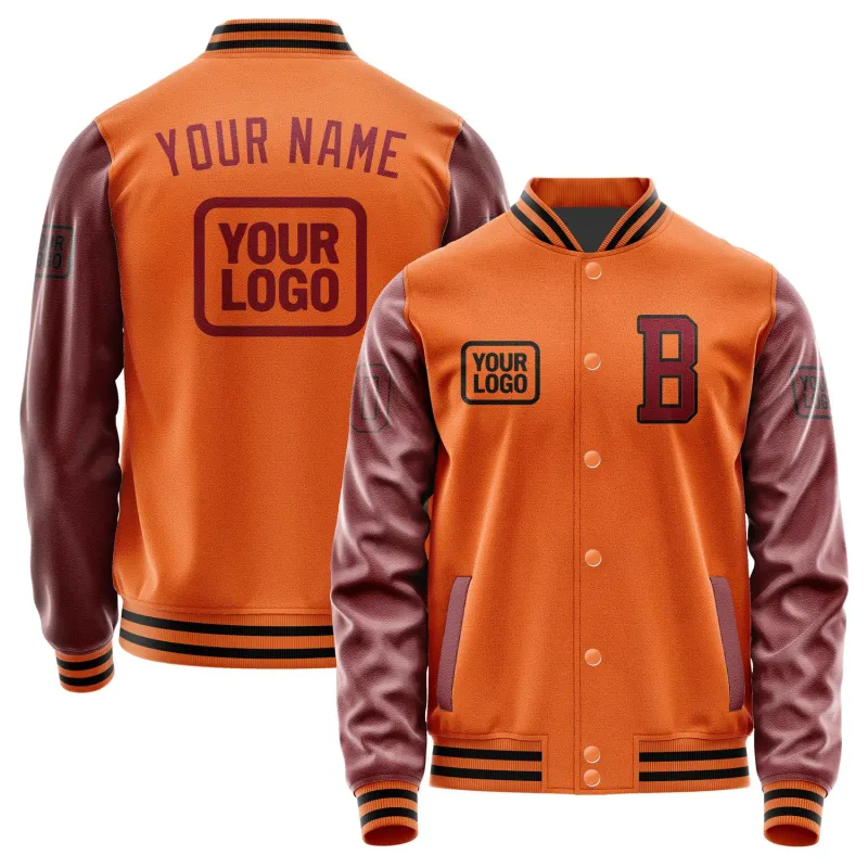 Custom Orange Crimson Red Jacket sold by Tailorly
