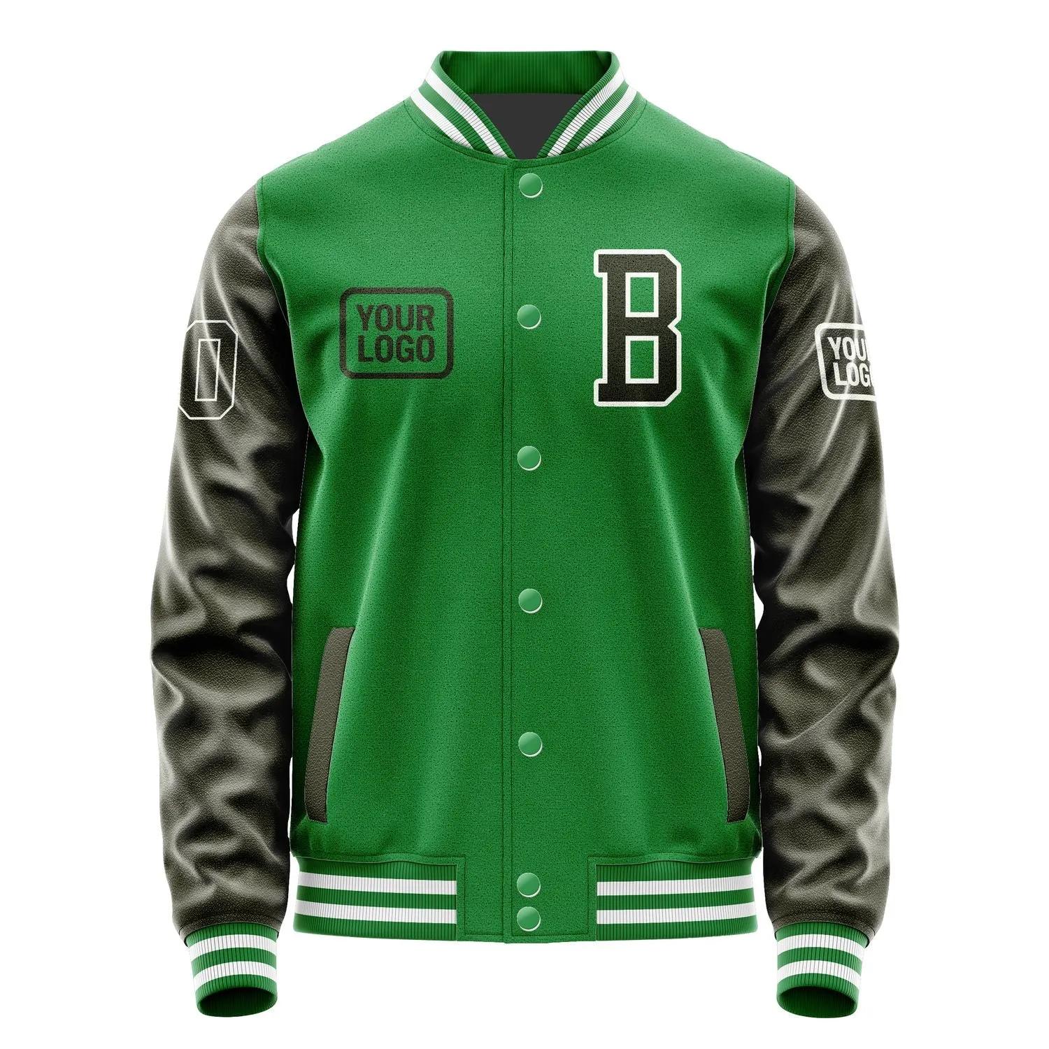 Custom Emerald Green Olive Jacket sold by Tailorly product image thumbnail 2