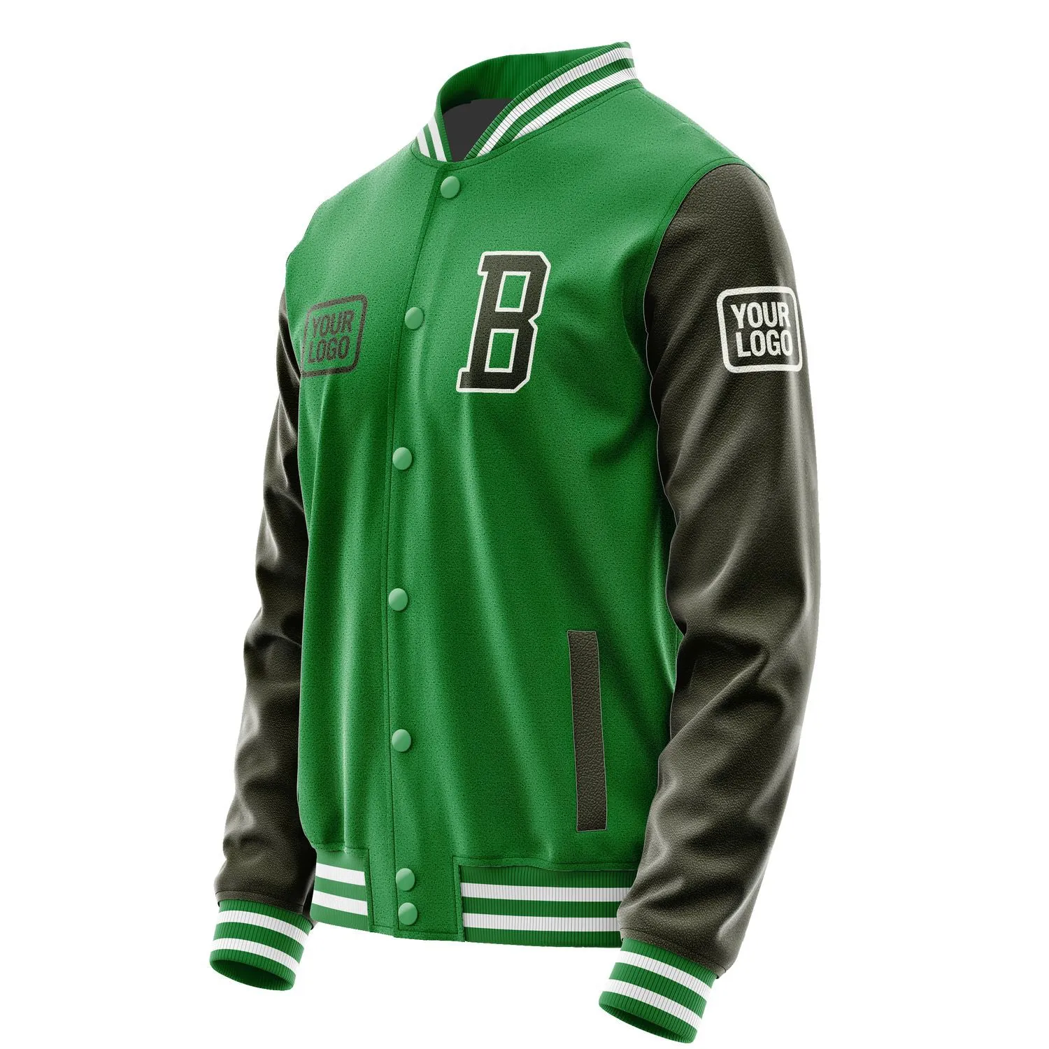 Custom Emerald Green Olive Jacket sold by Tailorly product image thumbnail 3