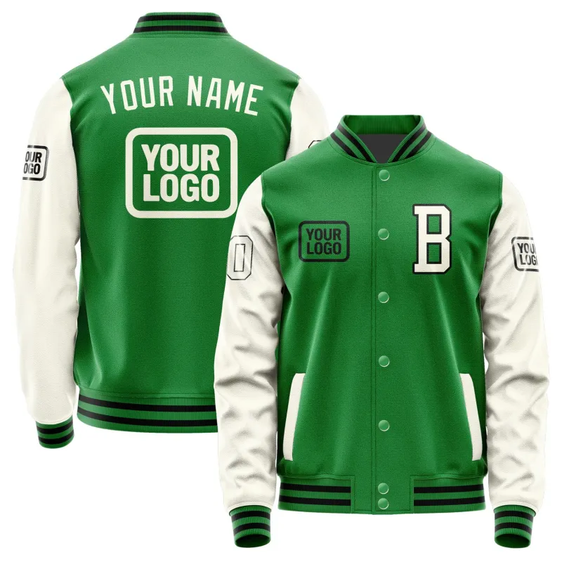 Custom Emerald Green Cream Jacket sold by Tailorly
