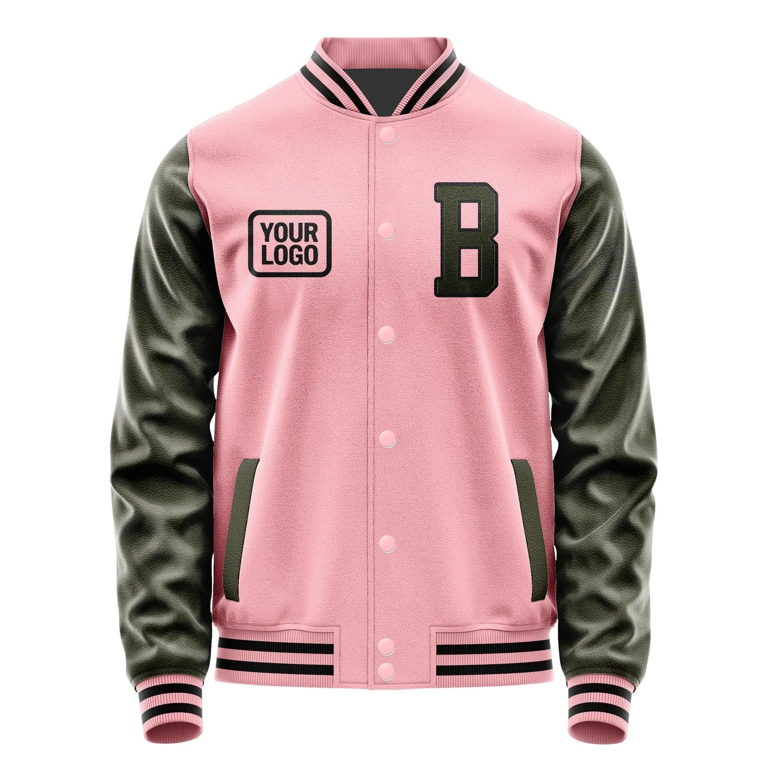 Custom Light Pink Olive Jacket sold by Tailorly product image thumbnail 2