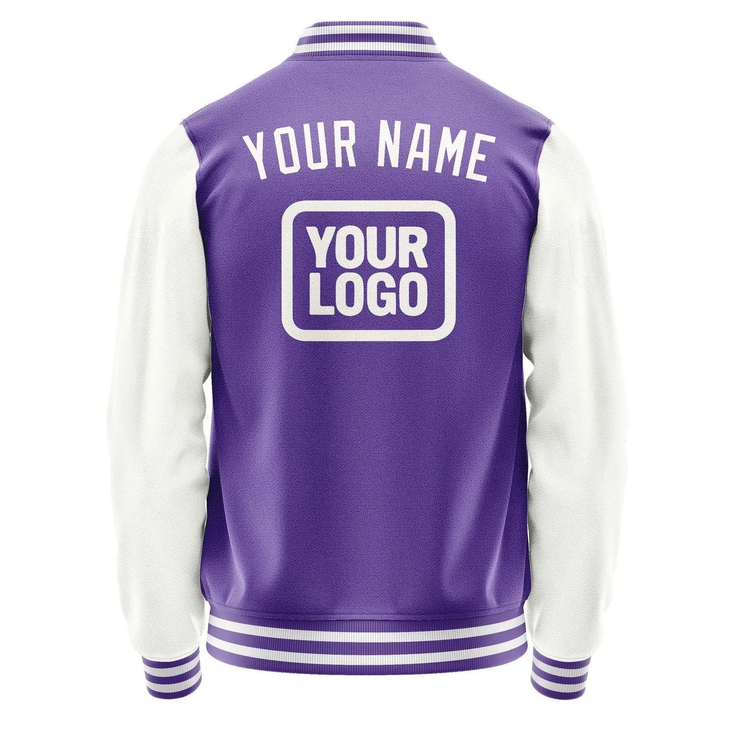 Custom Light Purple White Jacket sold by Tailorly product image thumbnail 4