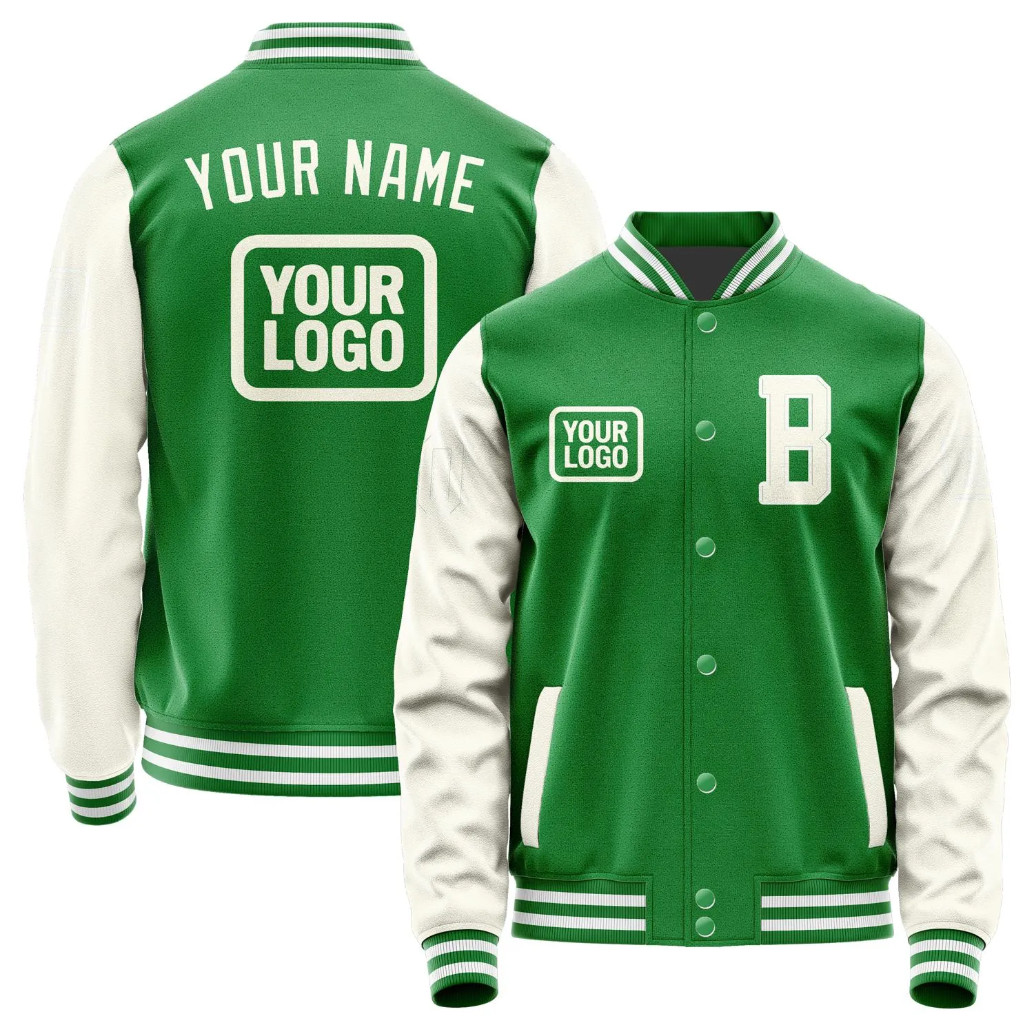 Custom Emerald Green Cream Jacket sold by Tailorly