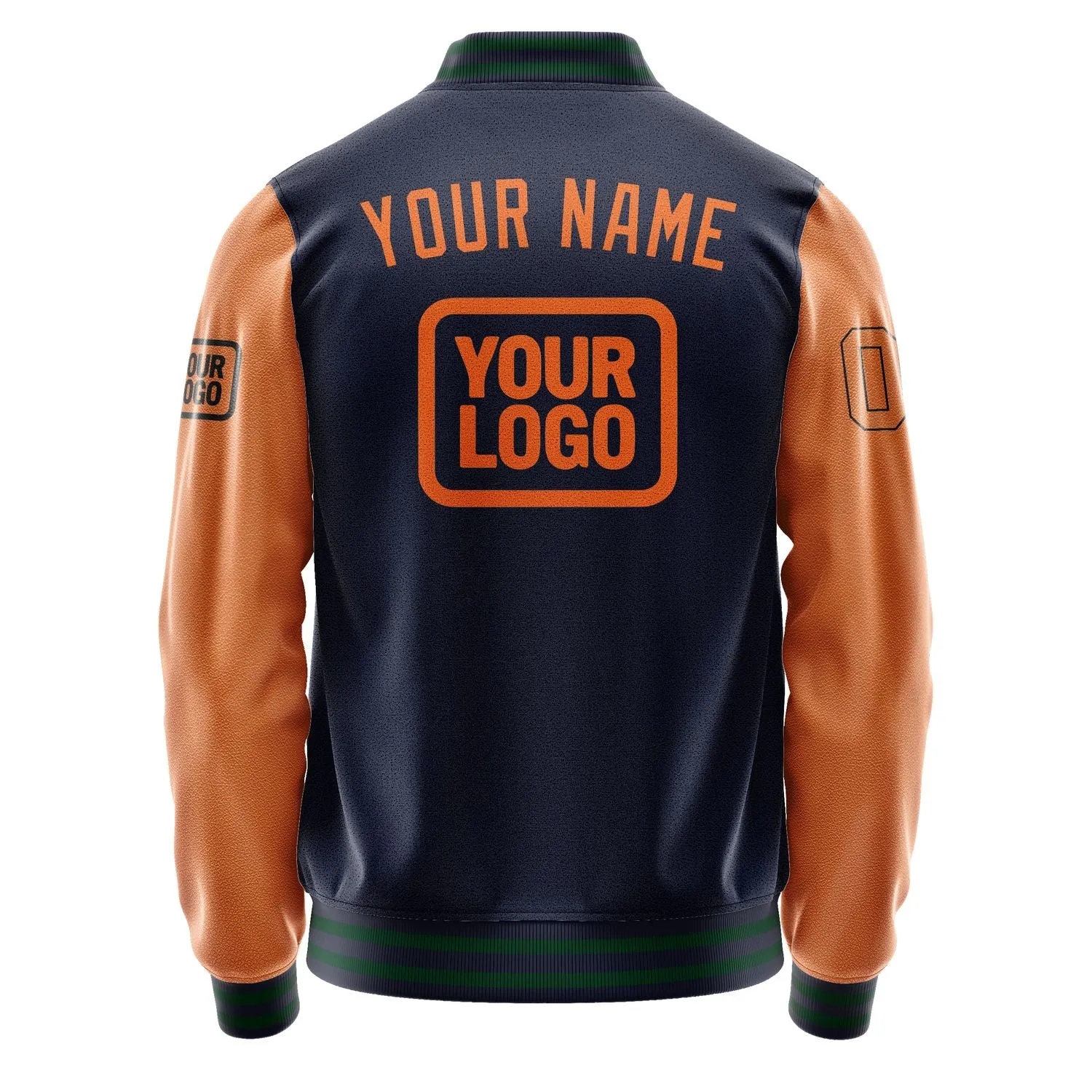 Custom Navy Orange Jacket sold by Tailorly product image thumbnail 4