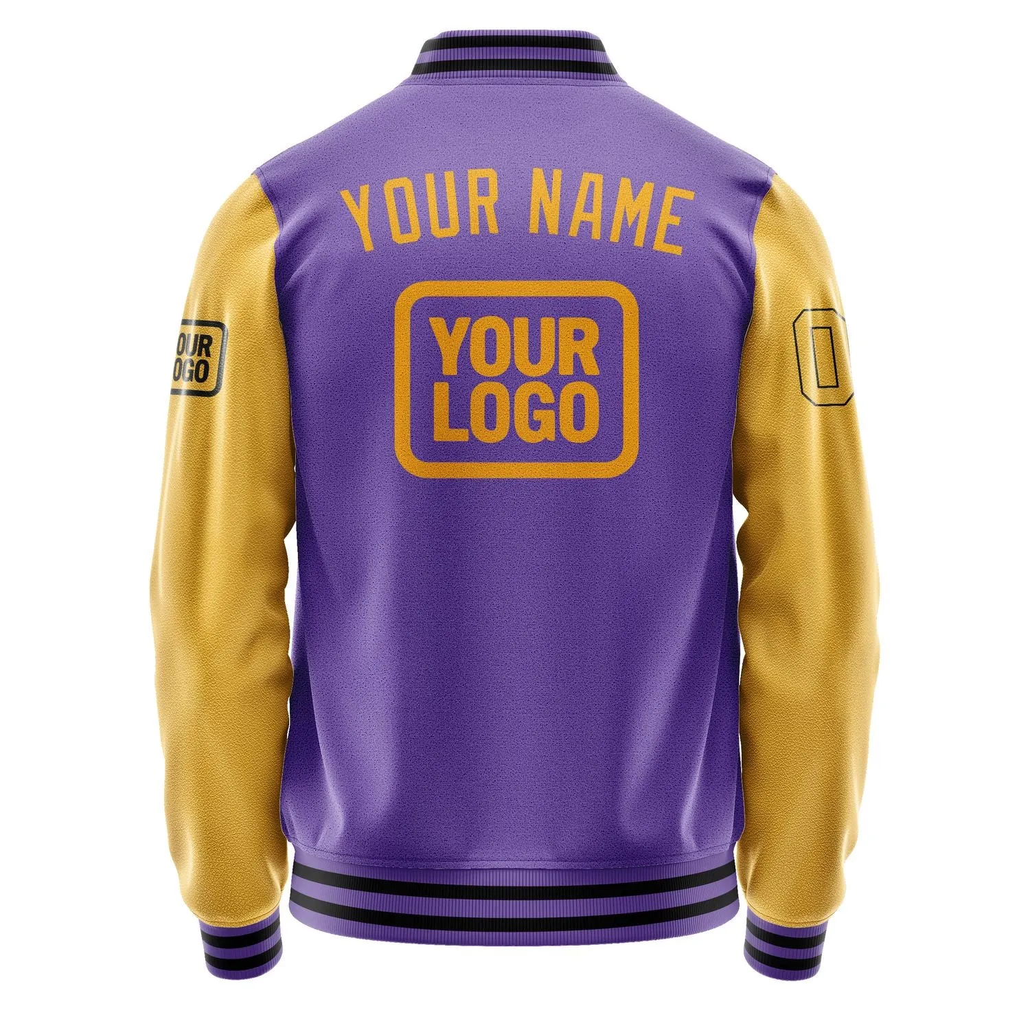 Custom Light Purple Yellow Jacket sold by Tailorly product image thumbnail 4