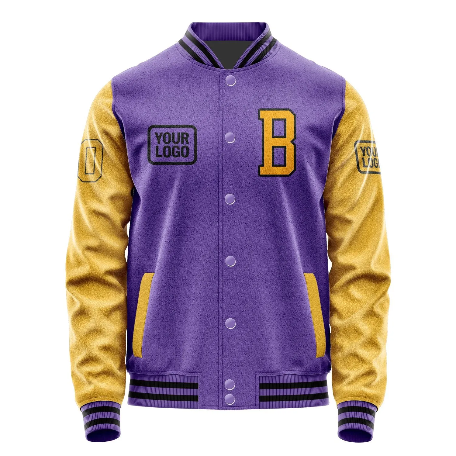 Custom Light Purple Yellow Jacket sold by Tailorly product image thumbnail 2