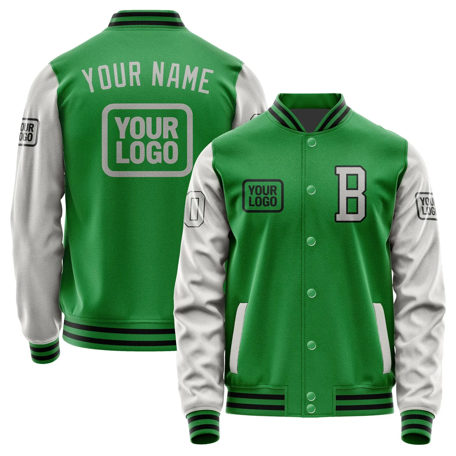 Custom Emerald Green Gray Jacket sold by Tailorly
