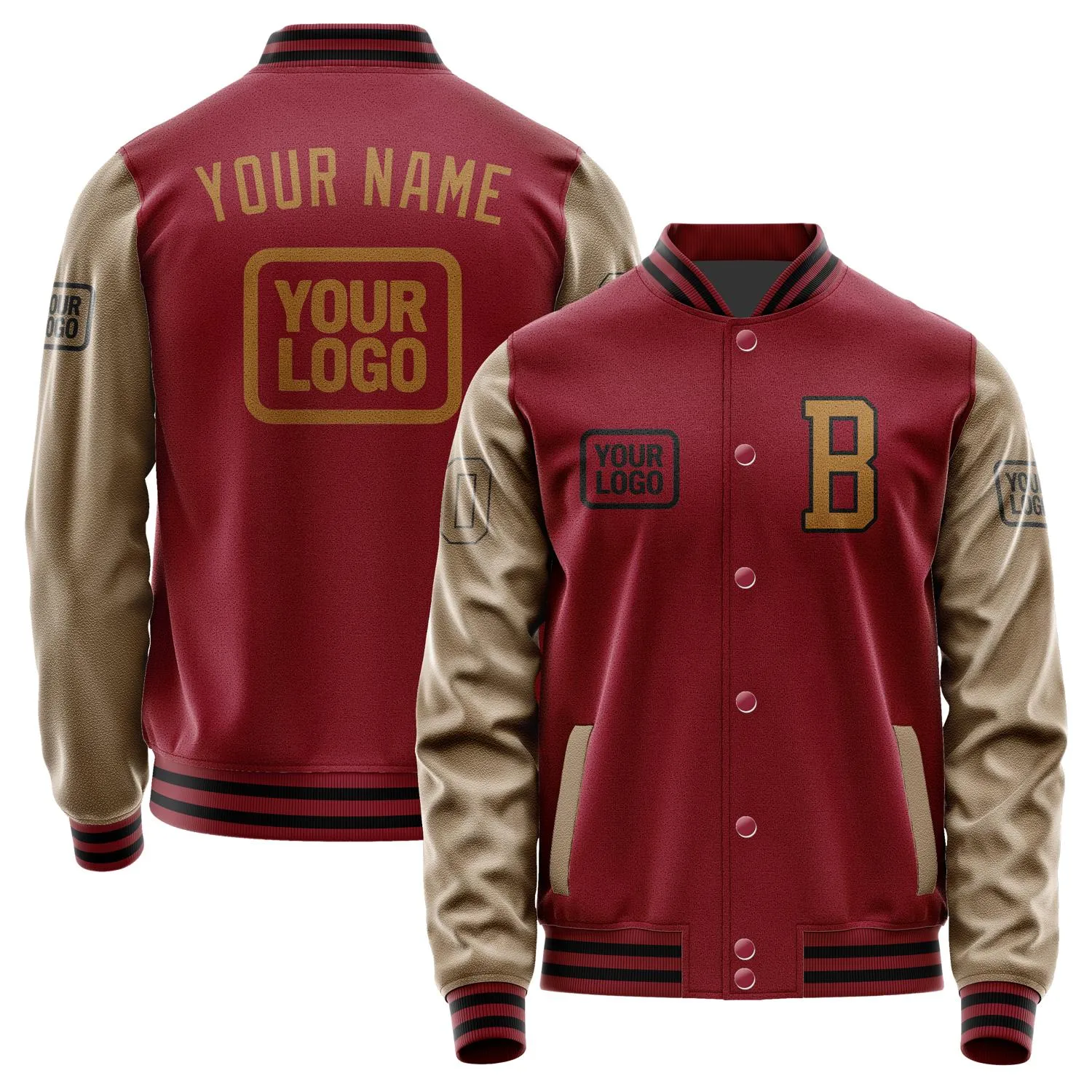 Custom Crimson Red Khaki Jacket sold by Tailorly