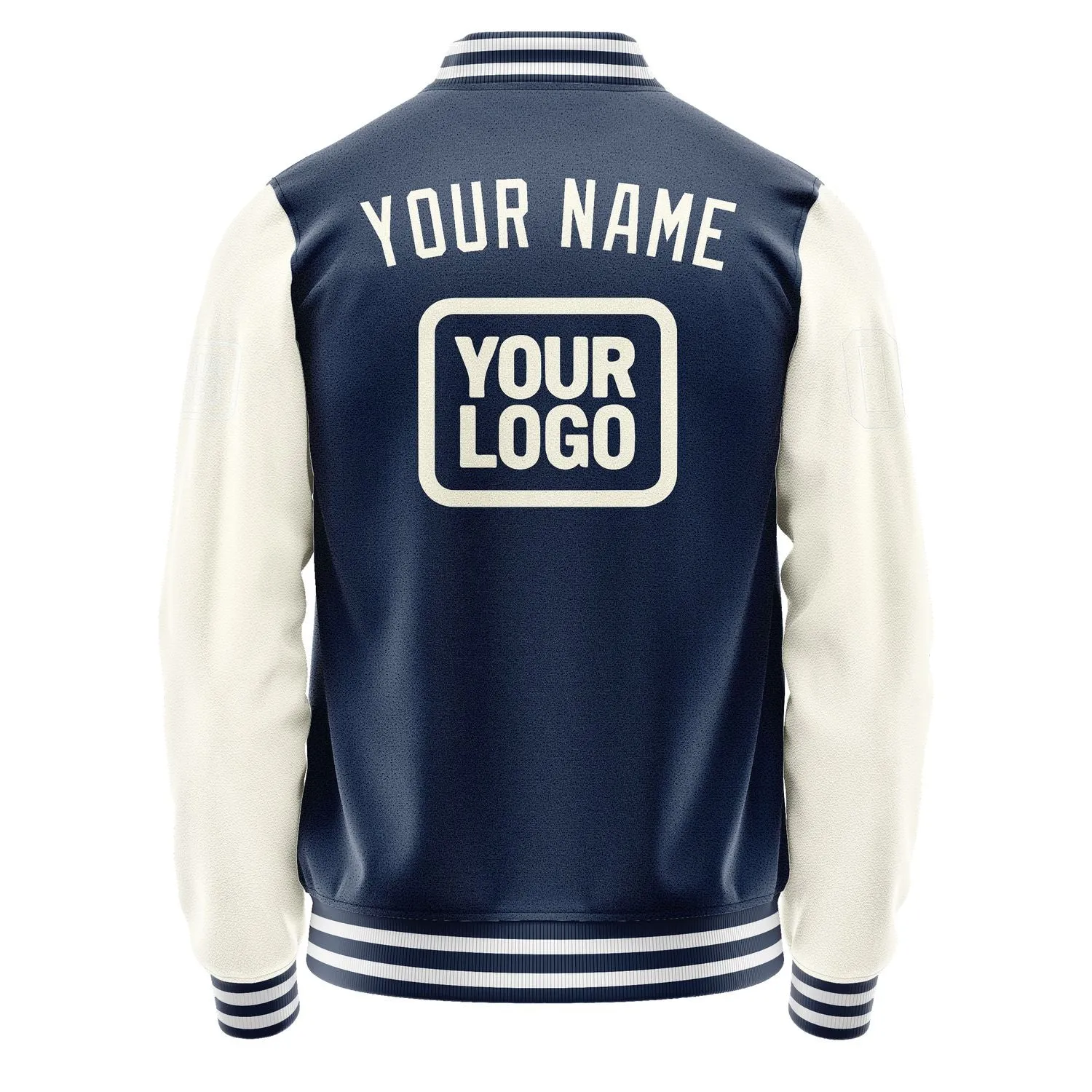 Custom Blue Cream Jacket sold by Tailorly product image thumbnail 4