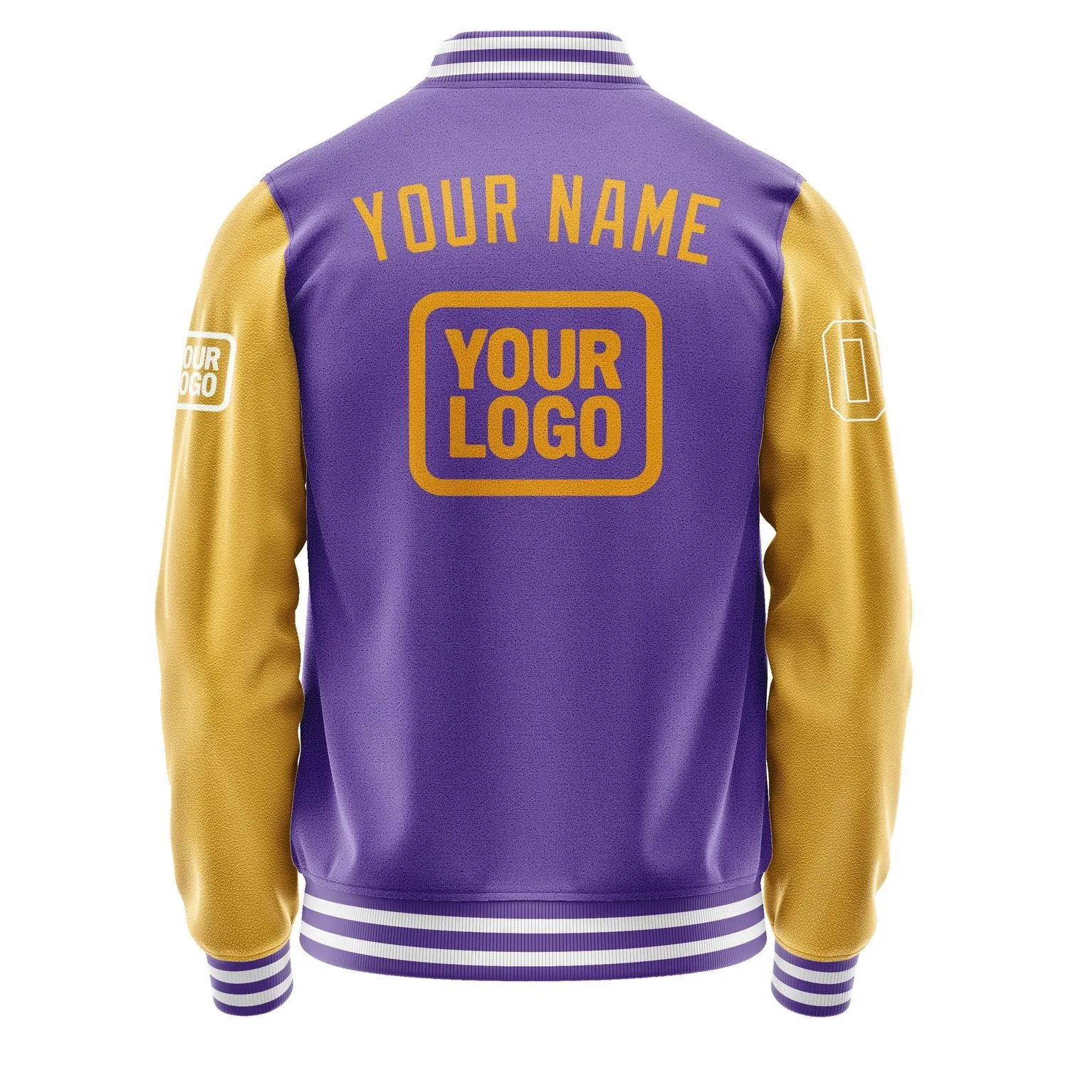 Custom Light Purple Yellow Jacket sold by Tailorly product image thumbnail 4