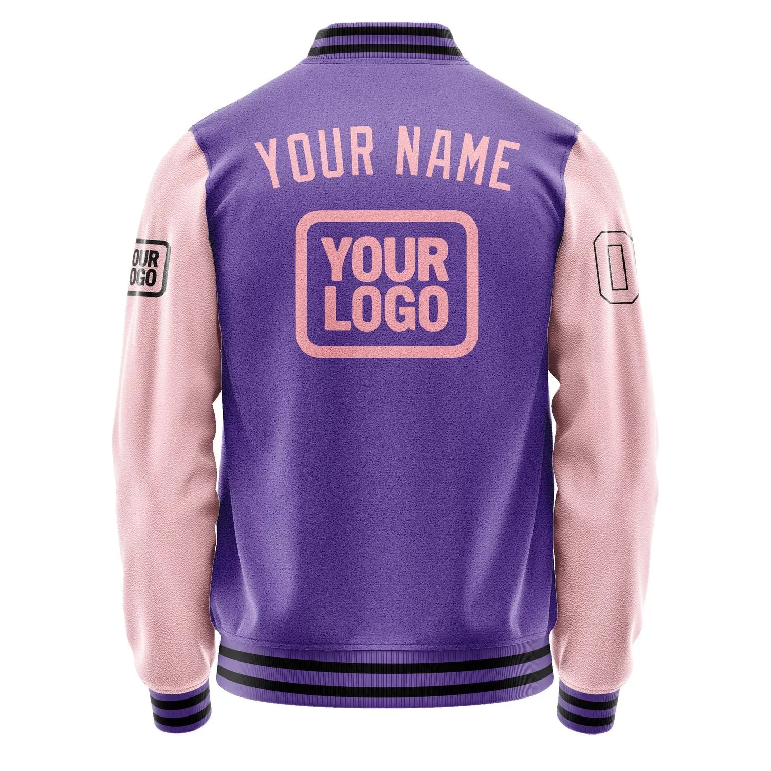Custom Light Purple Light Pink Jacket sold by Tailorly product image thumbnail 4