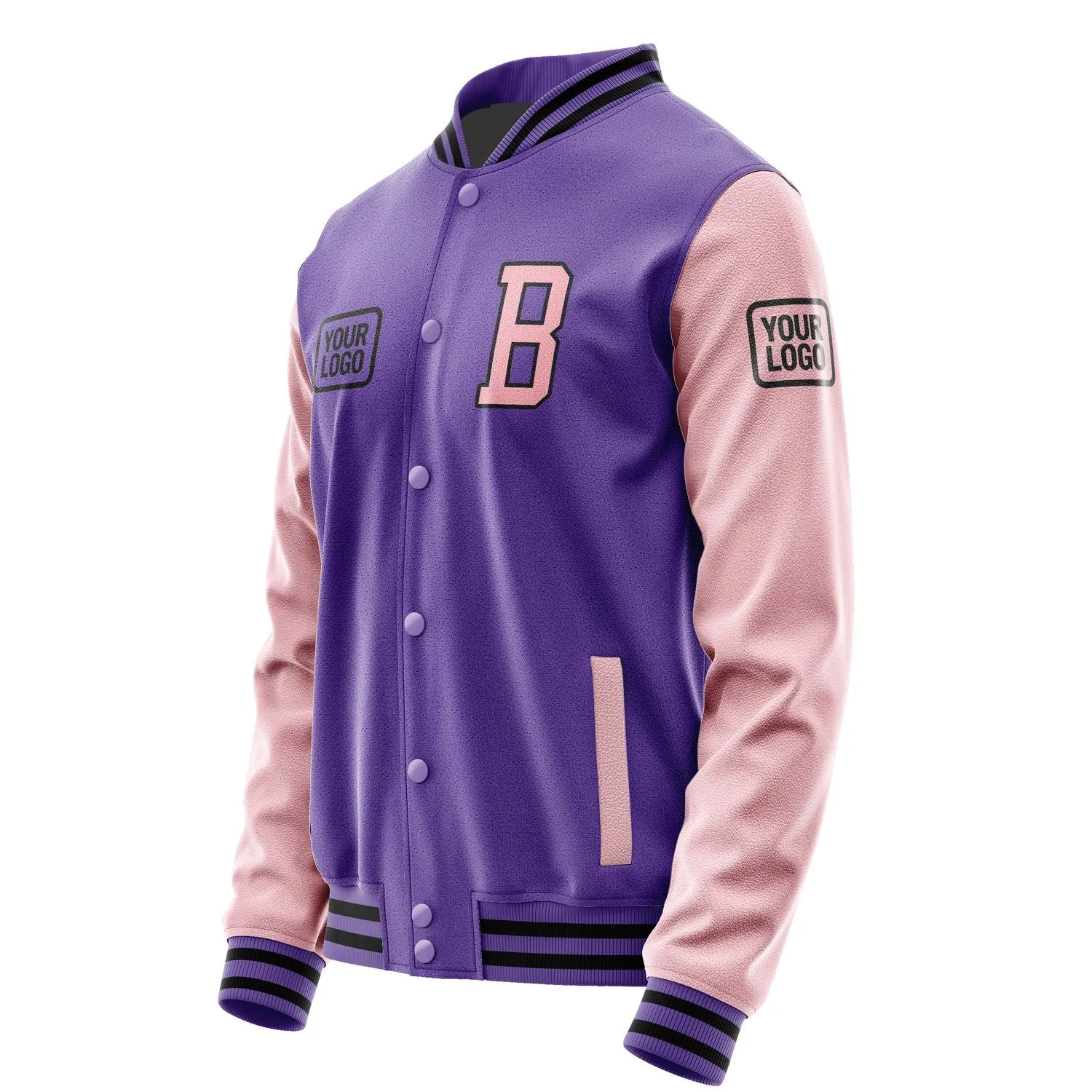 Custom Light Purple Light Pink Jacket sold by Tailorly product image thumbnail 3