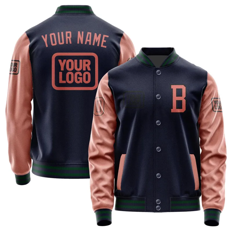 Custom Navy Copper Rose Jacket sold by Tailorly