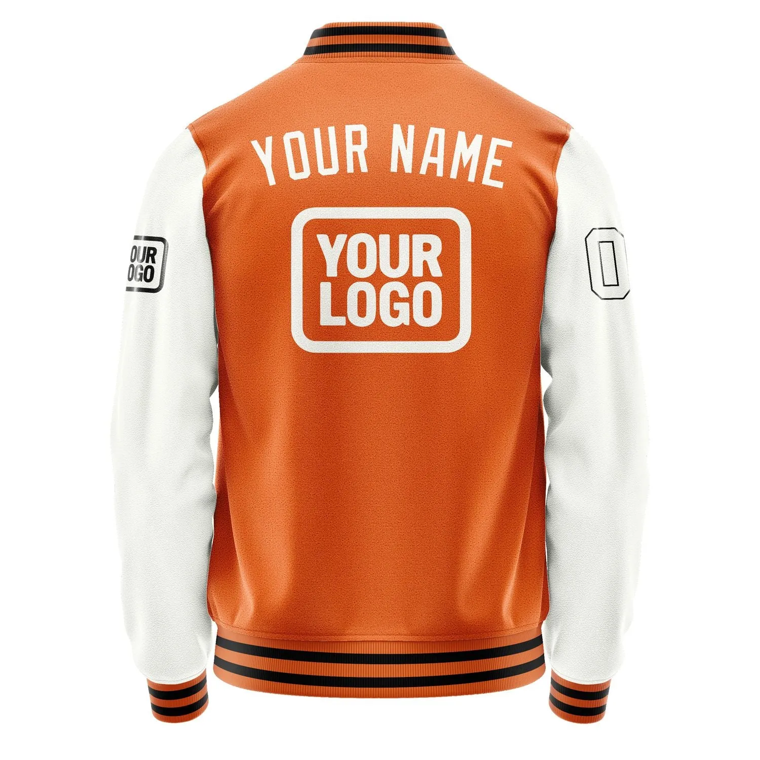 Custom Orange White Jacket sold by Tailorly product image thumbnail 4