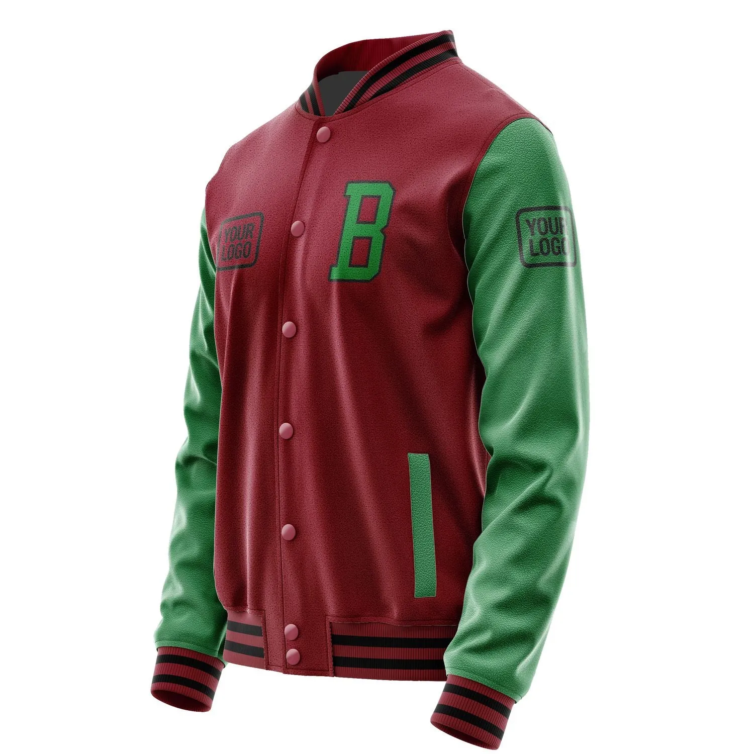 Custom Crimson Red Emerald Green Jacket sold by Tailorly product image thumbnail 3