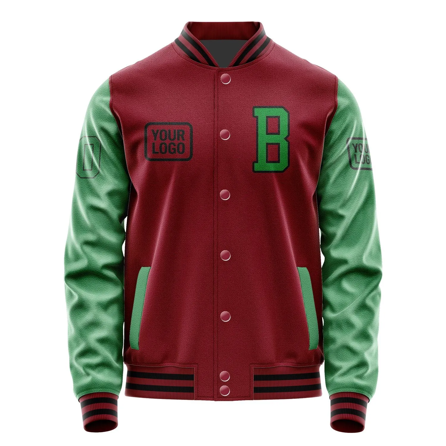 Custom Crimson Red Emerald Green Jacket sold by Tailorly product image thumbnail 2