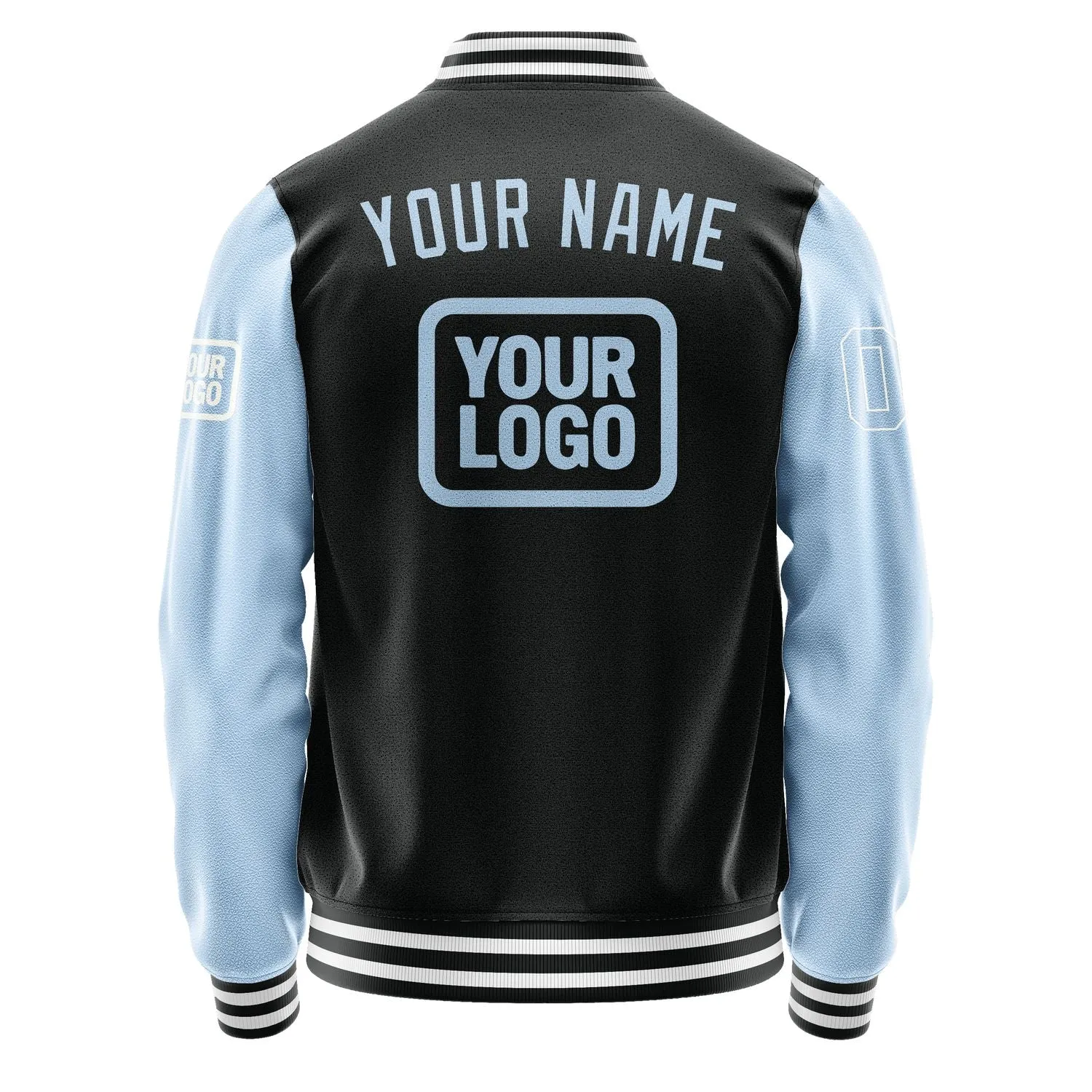 Custom Black Light Blue Jacket sold by Tailorly product image thumbnail 4