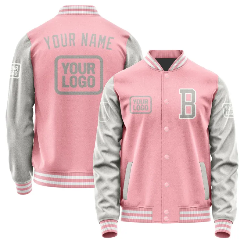 Custom Light Pink Gray Jacket sold by Tailorly