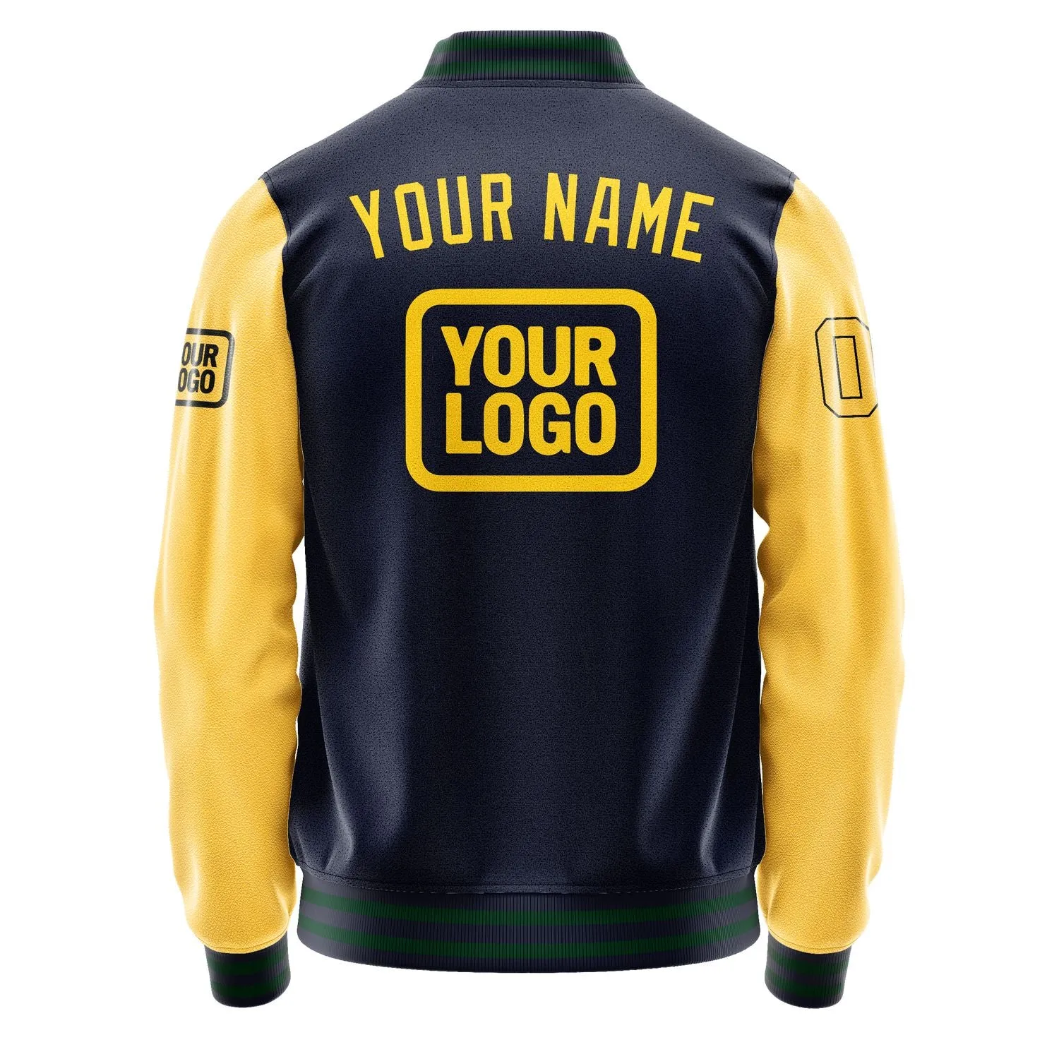 Custom Navy Gold Jacket sold by Tailorly product image thumbnail 4