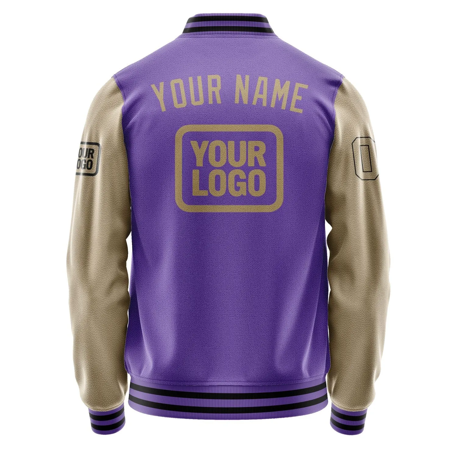 Custom Light Purple Light Khaki Jacket sold by Tailorly product image thumbnail 4