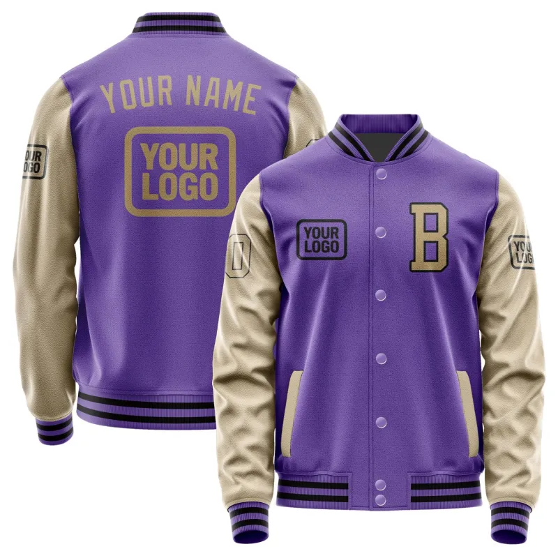 Custom Light Purple Light Khaki Jacket sold by Tailorly
