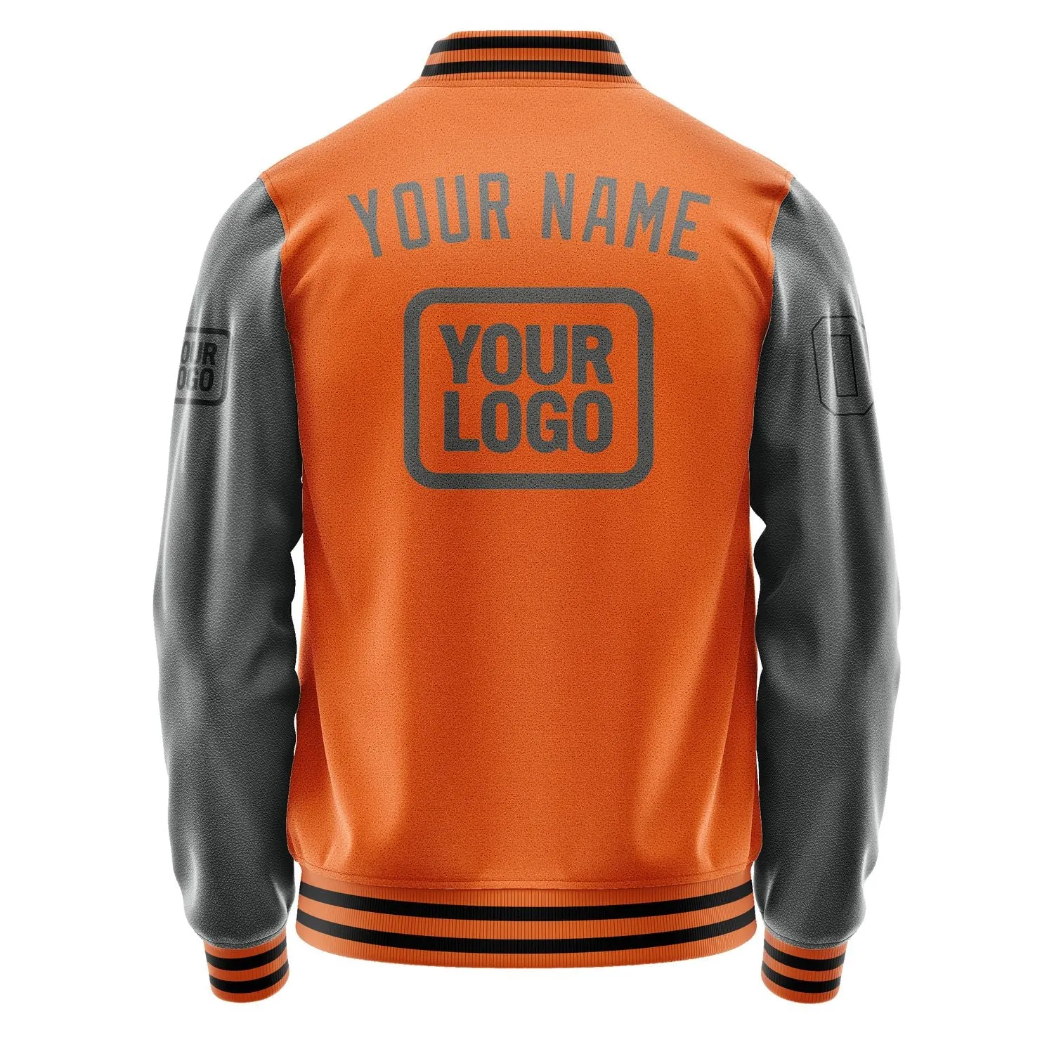 Custom Orange Dark Grey Jacket sold by Tailorly product image thumbnail 4