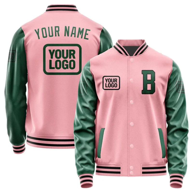 Custom Light Pink Green Jacket sold by Tailorly