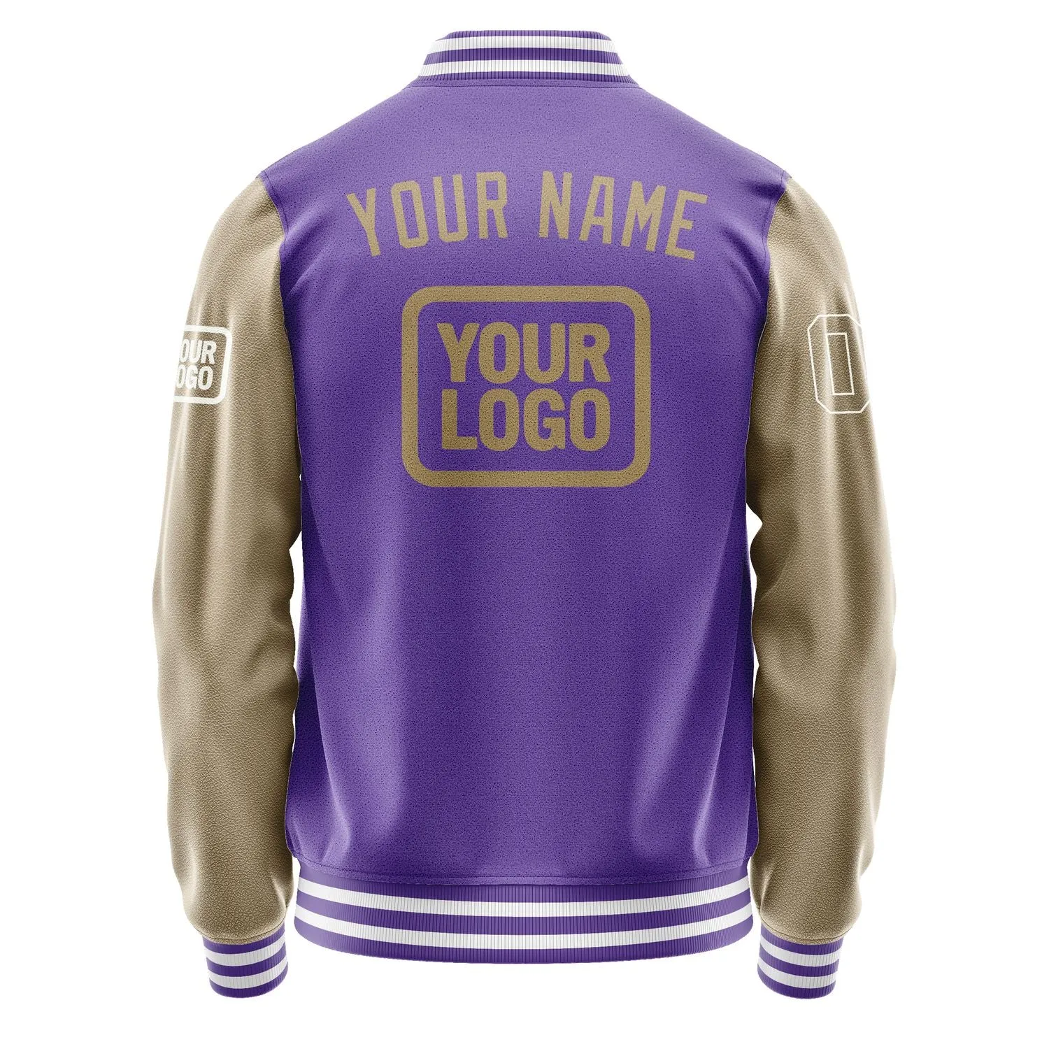 Custom Light Purple Light Khaki Jacket sold by Tailorly product image thumbnail 4