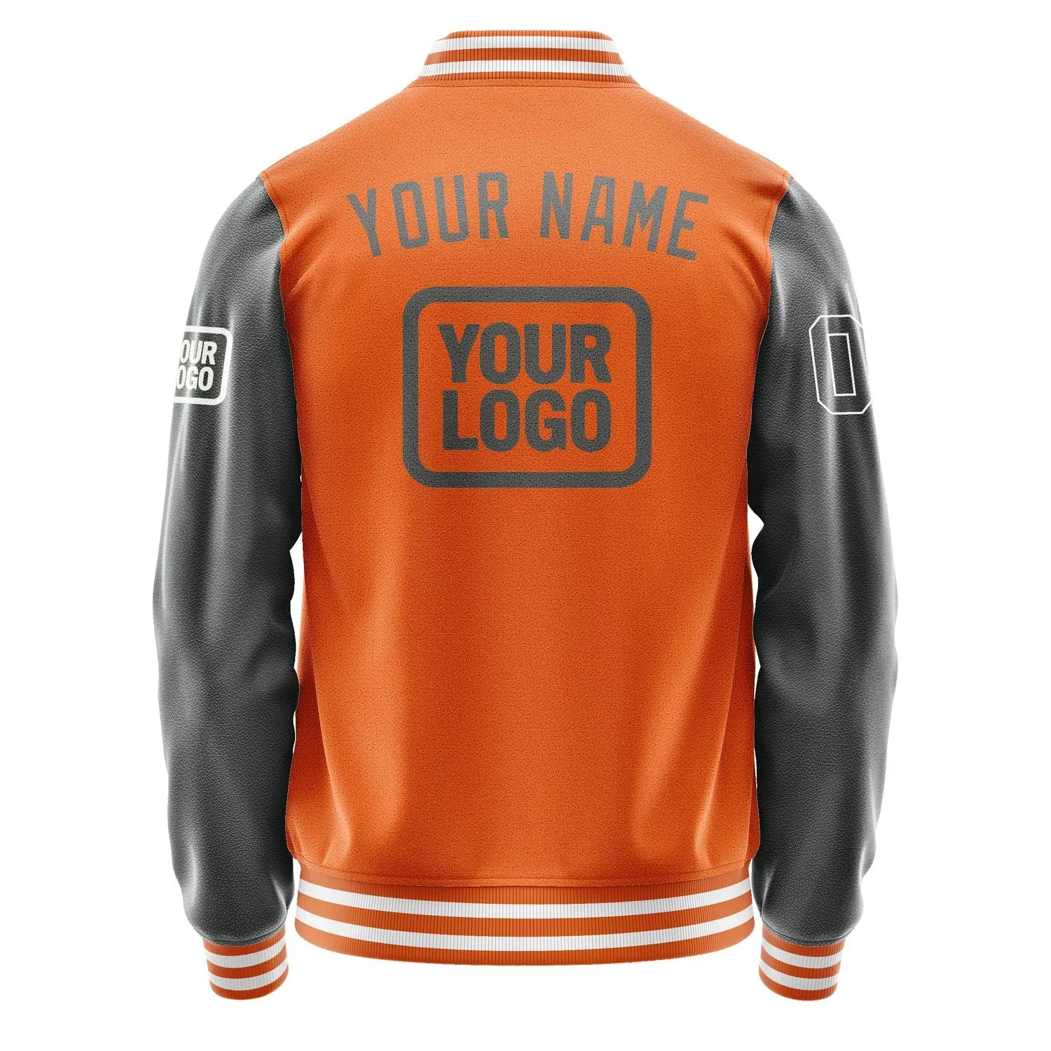 Custom Orange Dark Grey Jacket sold by Tailorly product image thumbnail 4