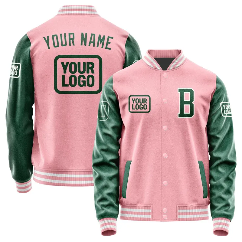 Custom Light Pink Green Jacket sold by Tailorly