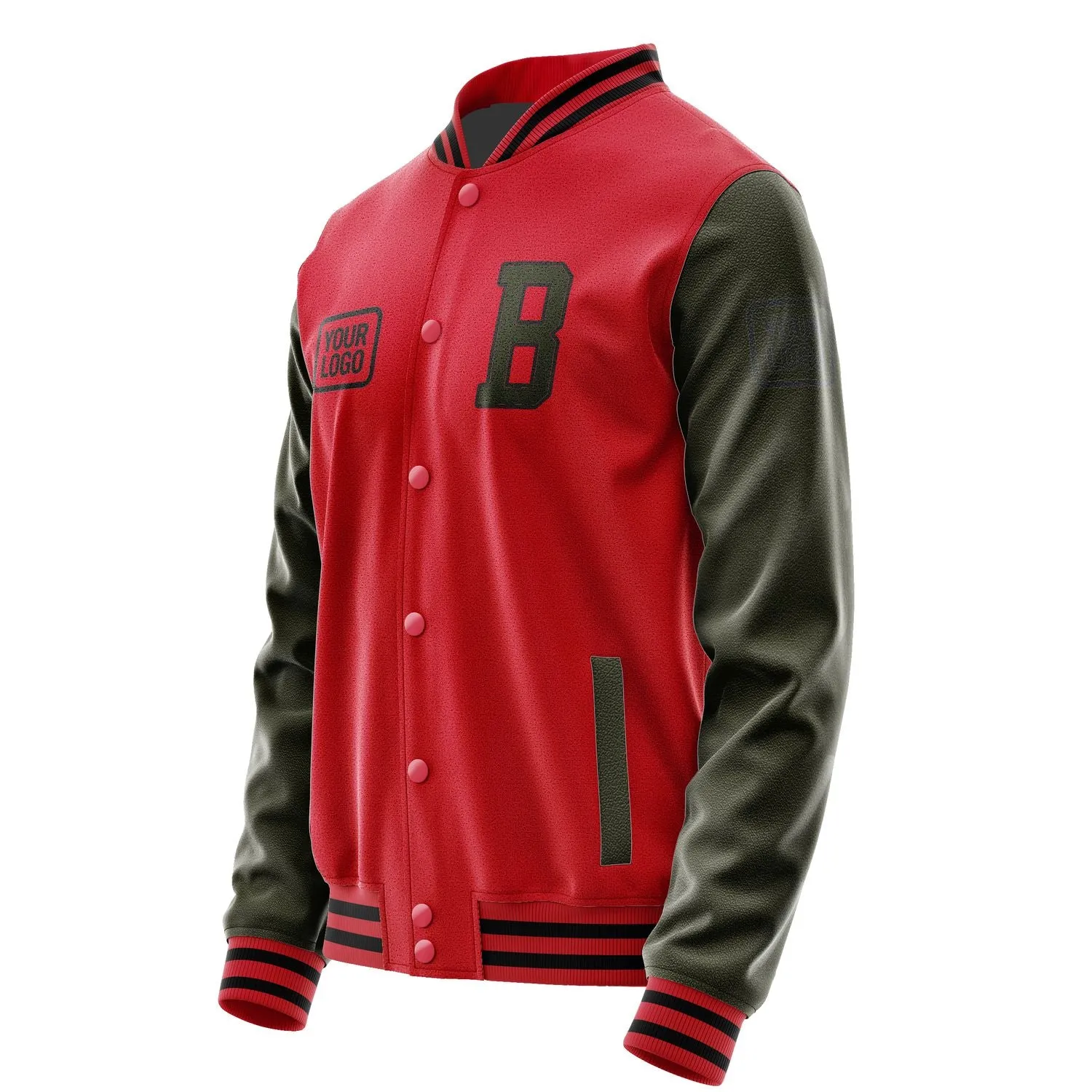 Custom Red Olive Jacket sold by Tailorly product image thumbnail 3