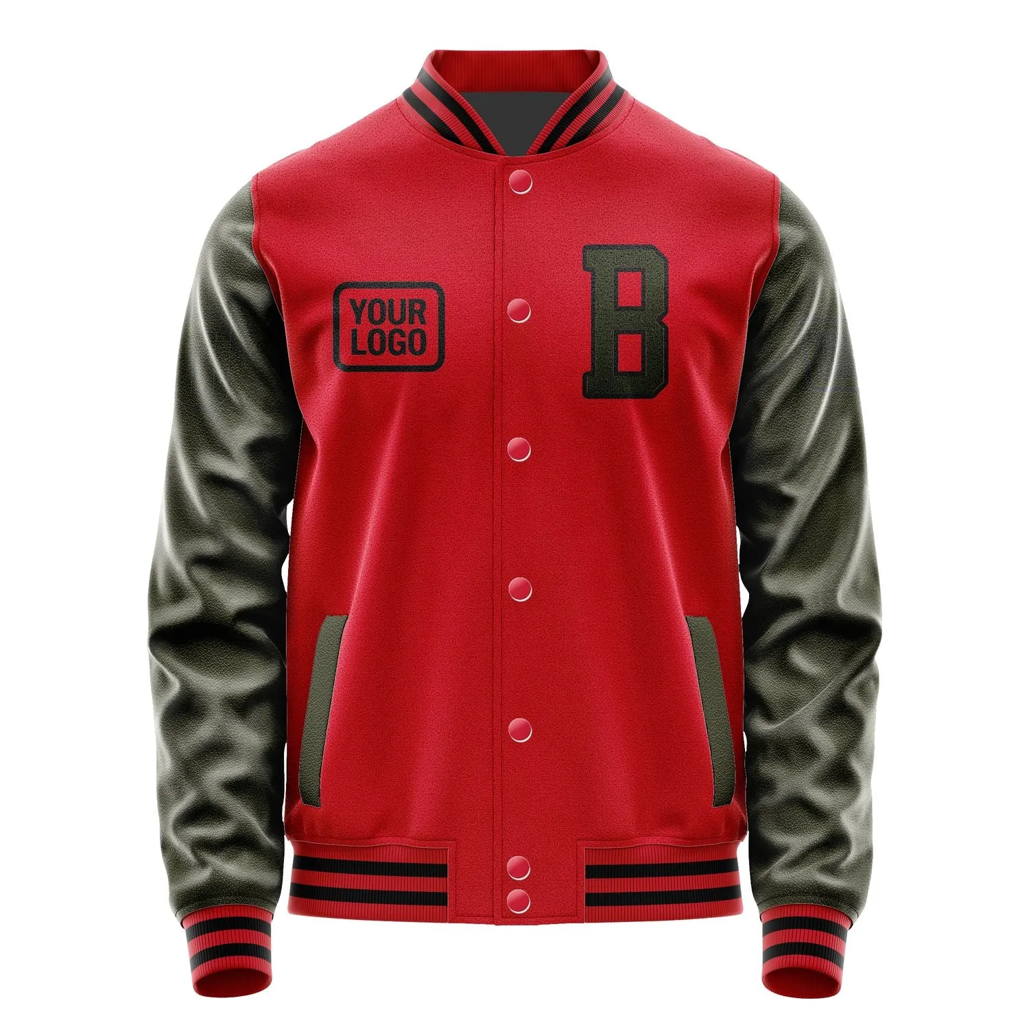 Custom Red Olive Jacket sold by Tailorly product image thumbnail 2