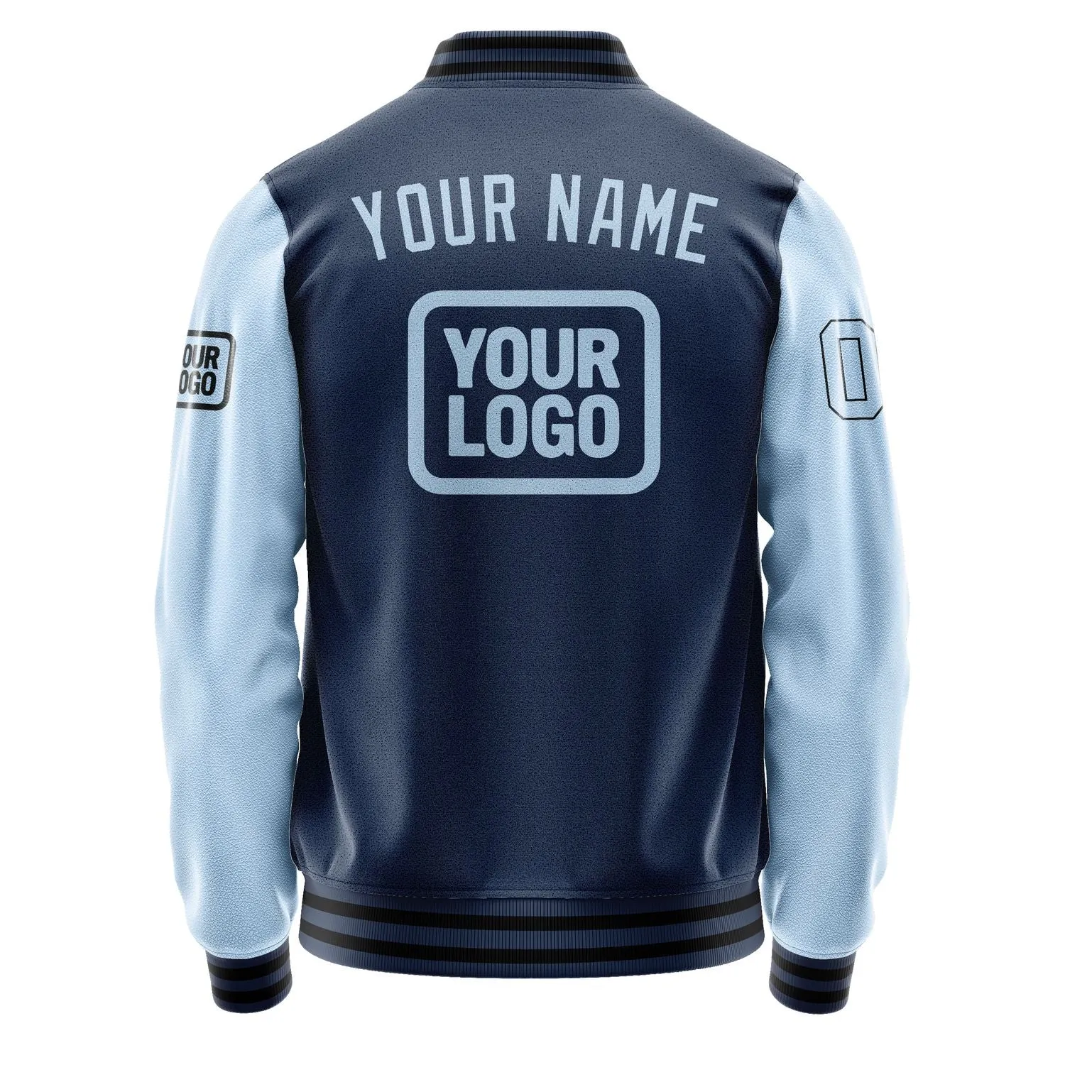 Custom Blue Light Blue Jacket sold by Tailorly product image thumbnail 4